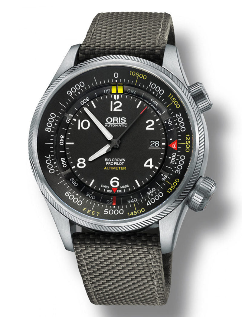 Oris Aviation Big Crown ProPilot Altimeter With Feet Scale - 01-733-7705-4134-5-23-17FC
