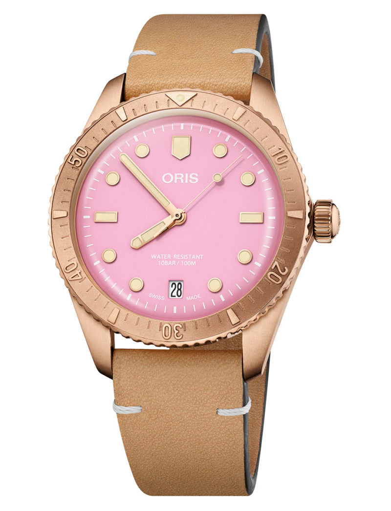 Oris Diving Divers Sixty-Five Bronze Cotton Candy - 01-733-7771-3158-07-5-19-04BR
