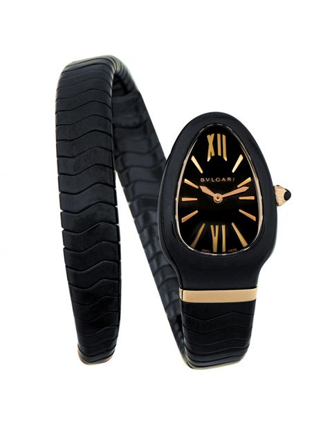 Shop Bvlgari Serpenti Spiga Quartz Ladies Watch at wywatl display picture 3