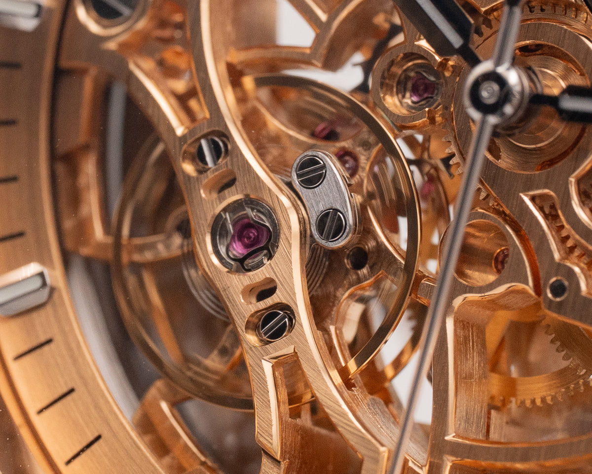 Audemars Piguet Royal Oak 41mm 15407ST Salmon Double Balance Wheel Open Worked