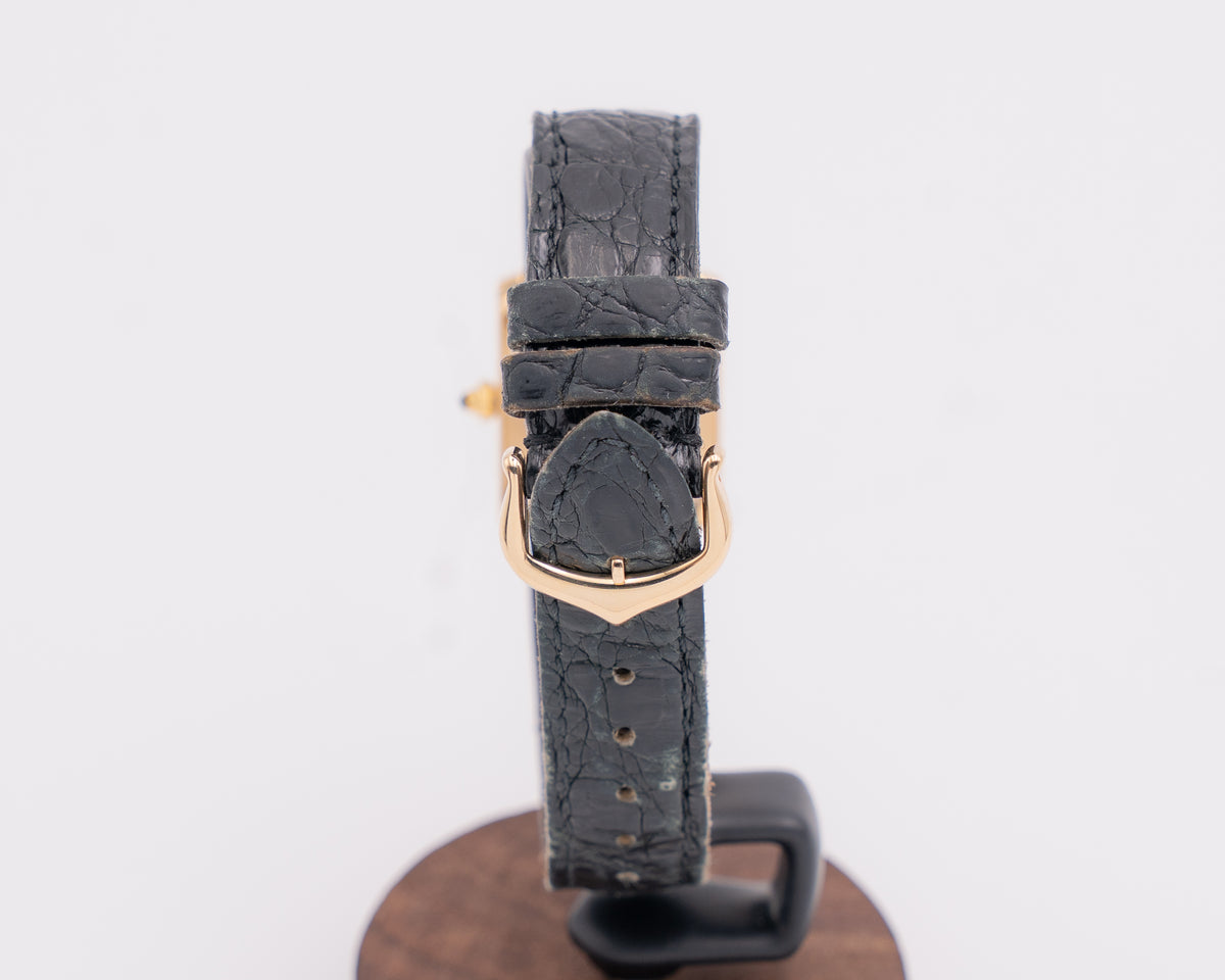Cartier Tank Francaise 20mm W5000256 Yellow gold on Leather
