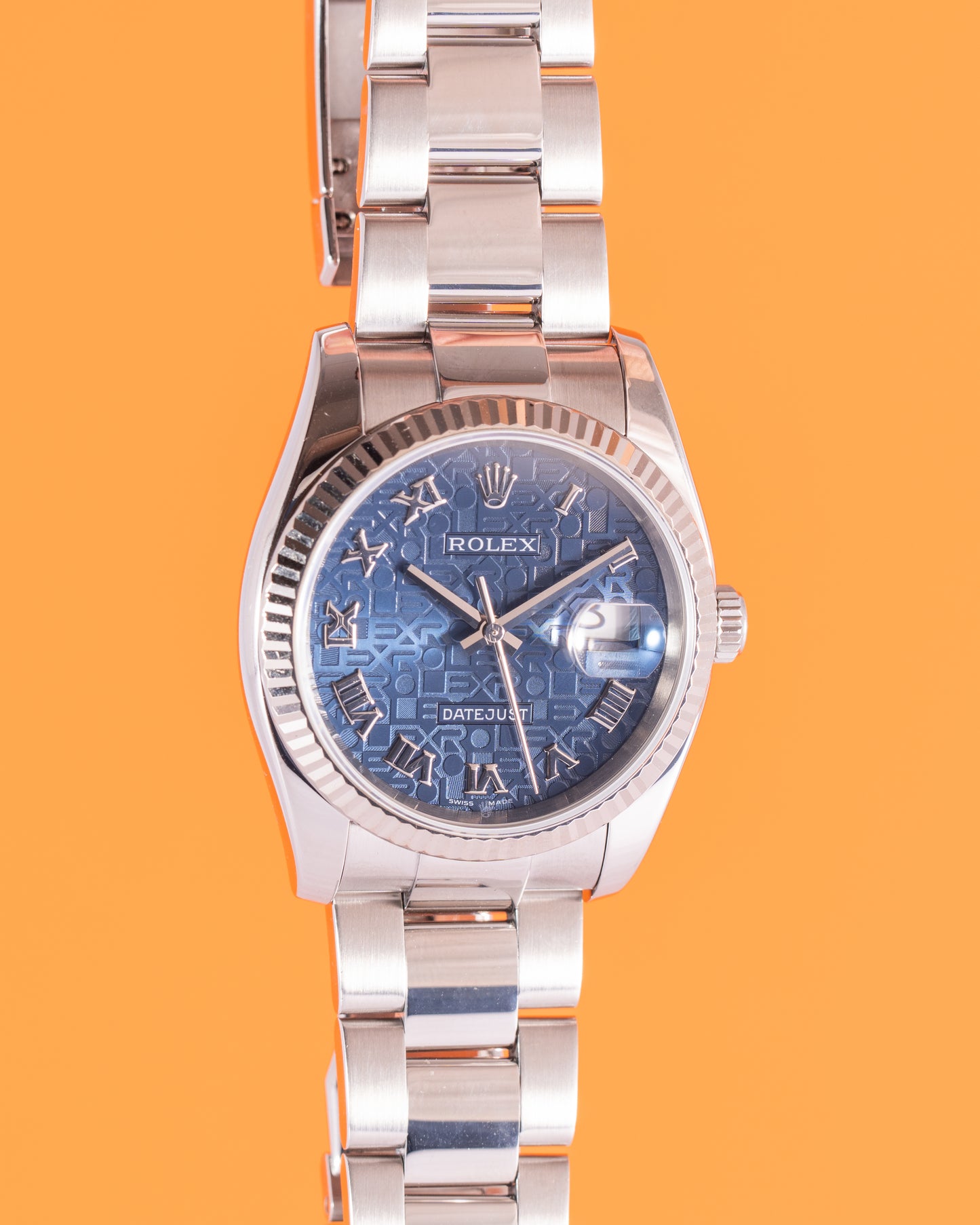 Rolex datejust 36mm 116234 Blue Rolex Motif Roman Dial