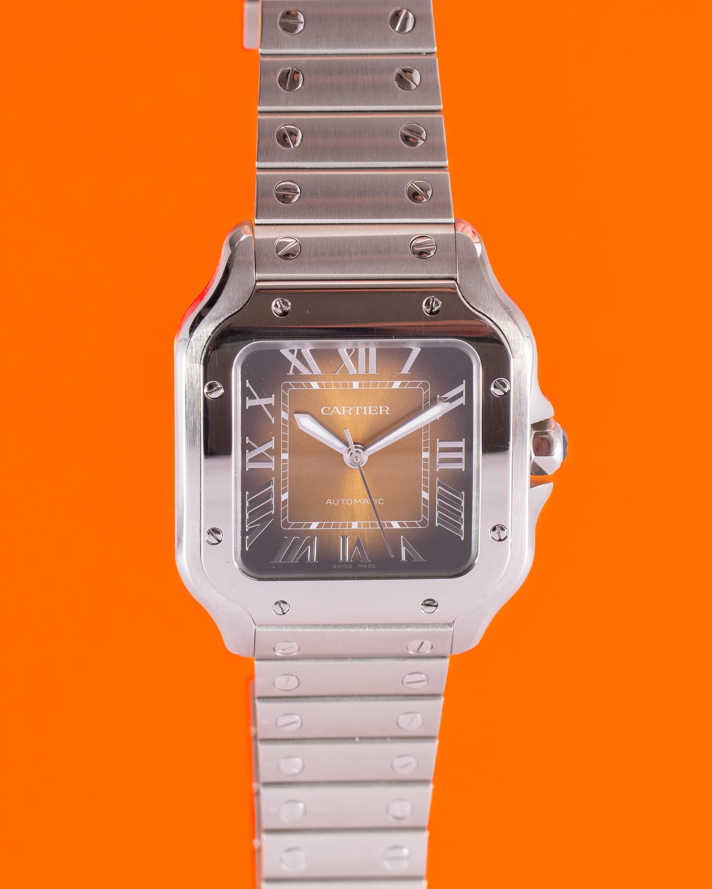 Cartier Santos De Cartier Medium 35mm WSSA0065 Brown Dial 2024