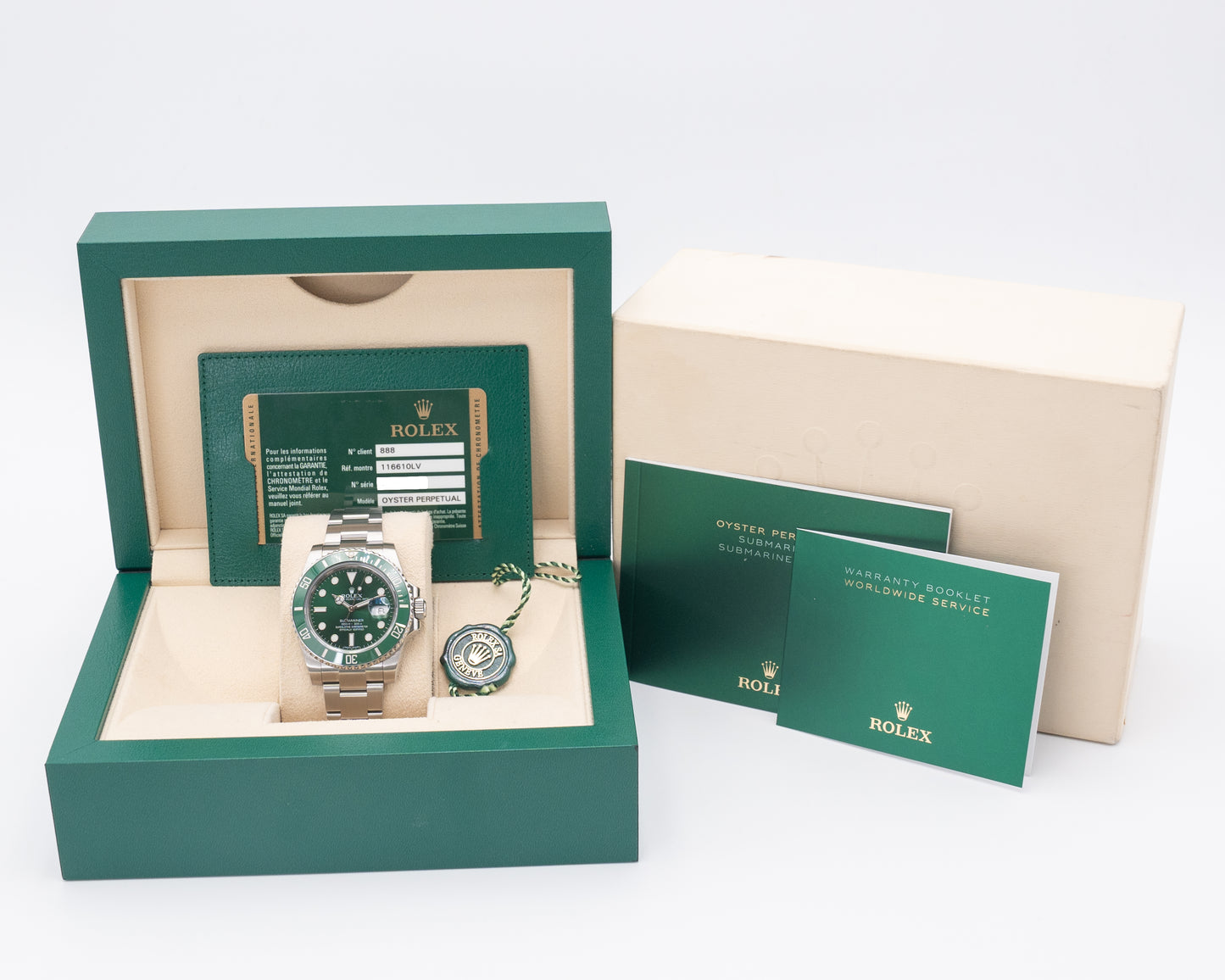 Rolex Submariner Date 40mm 116610LV Hulk Green Ceramic