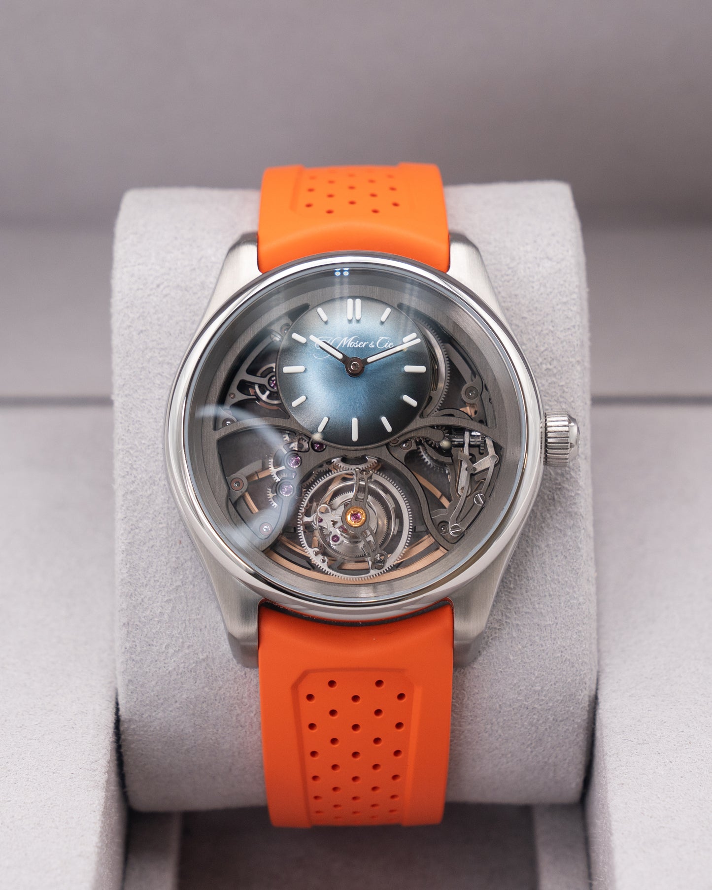H. Moser & Cie Pioneer 42.8mm 3811-1200 Cylindrical Tourbillon Skeleton 2023