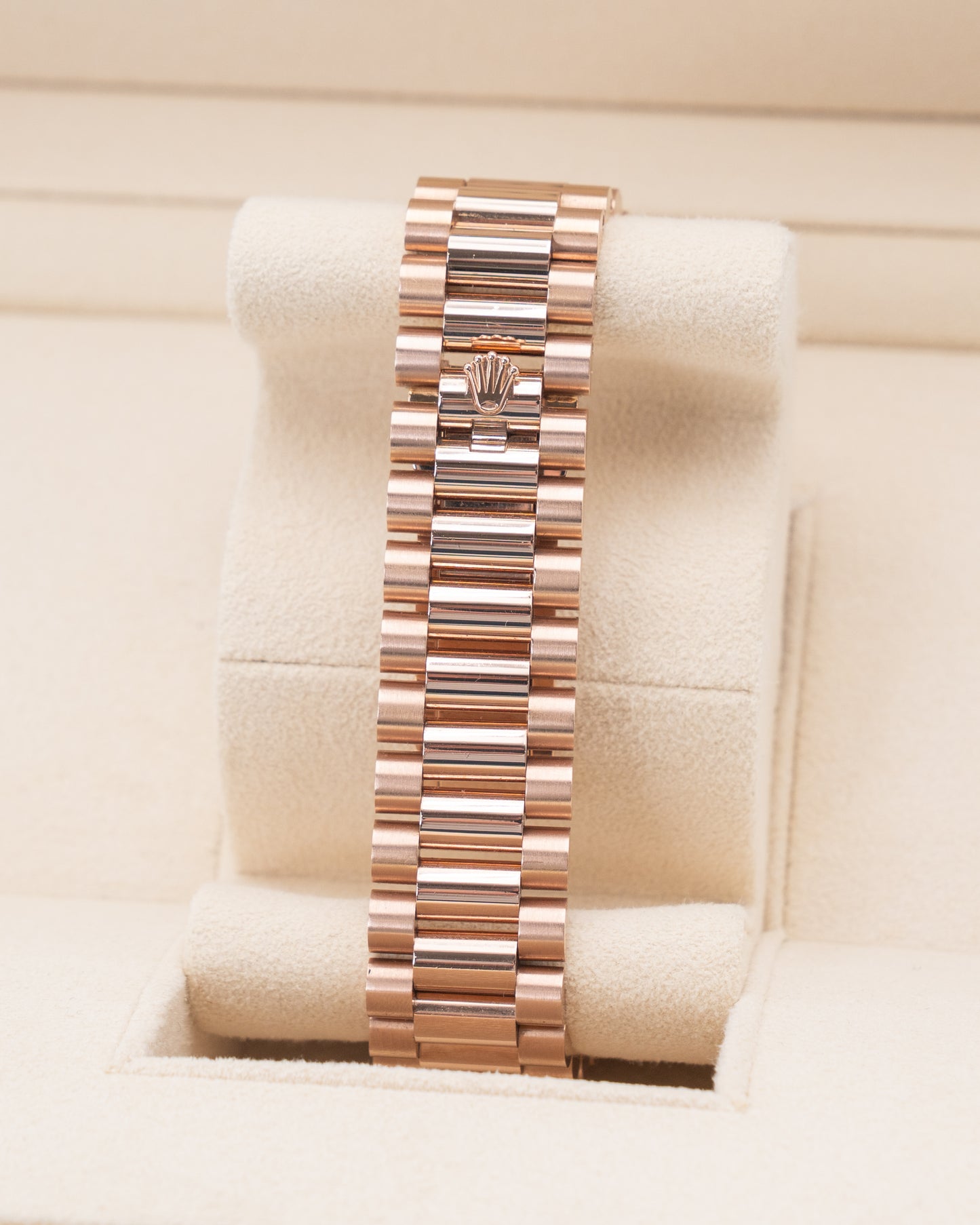 Rolex Day Date 40mm 228235-0002 Chocolate Roman Dial Rose Gold 2019