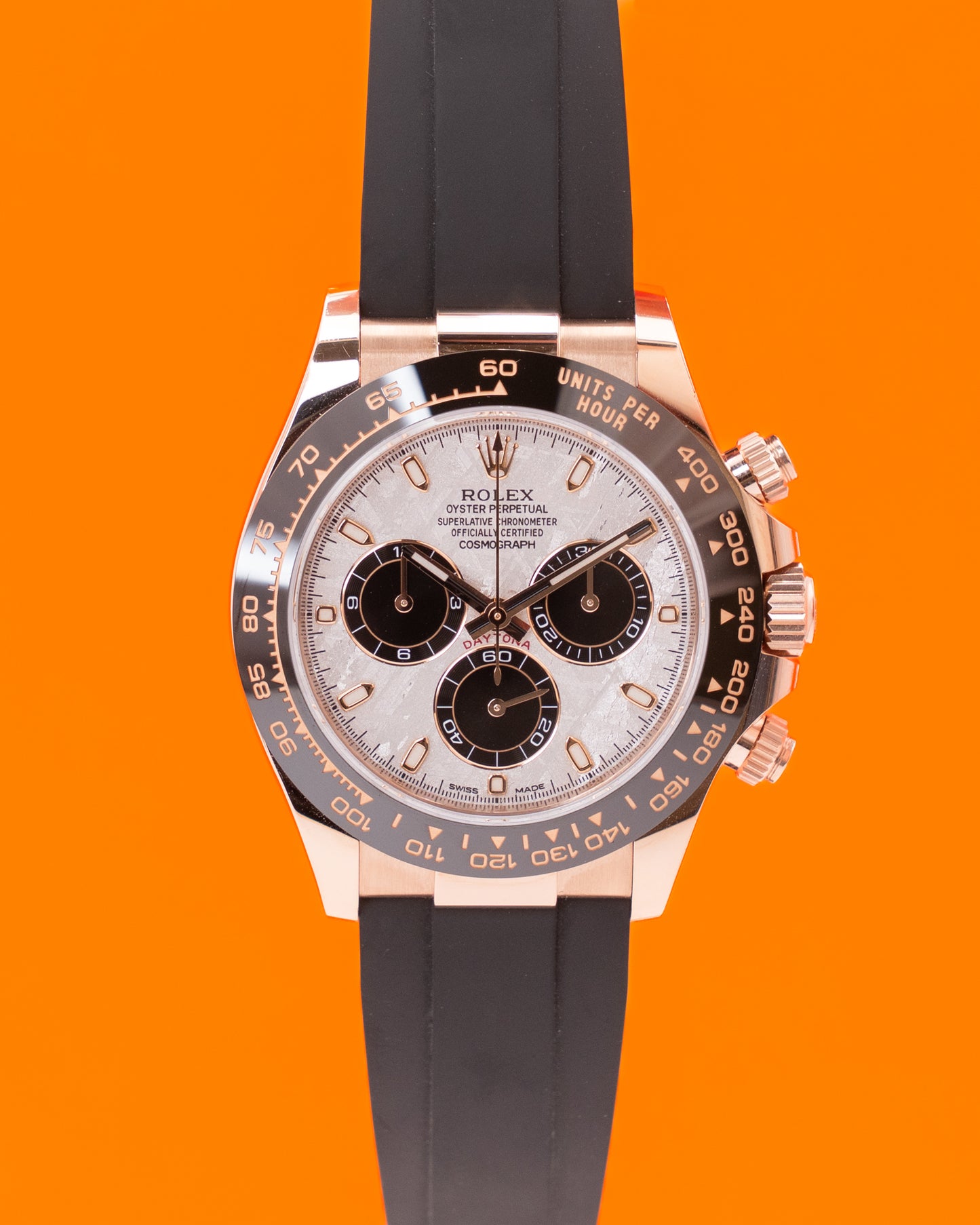 Rolex Cosmograph Daytona 40mm 116515LN Rose Gold Meteorite on Oysterflex 2022