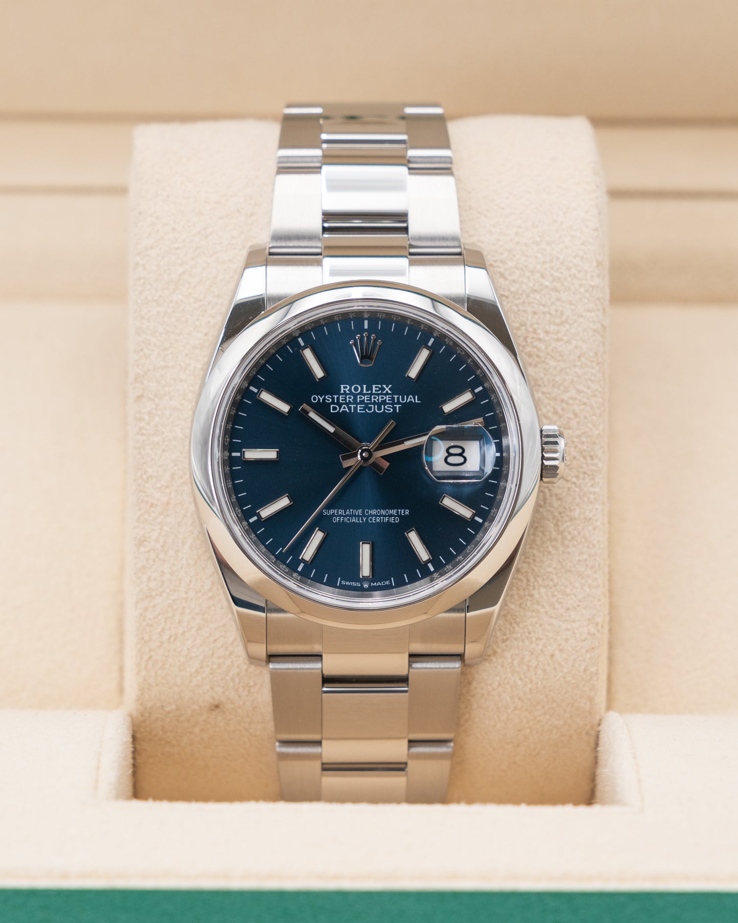 Rolex Datejust 36mm 126200 Blue Dial 2021