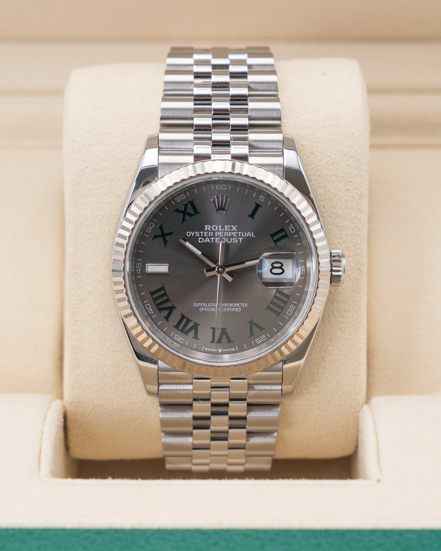 Rolex Datejust 36mm 126234-0045 Wimbledon Dial on Jubilee 2021