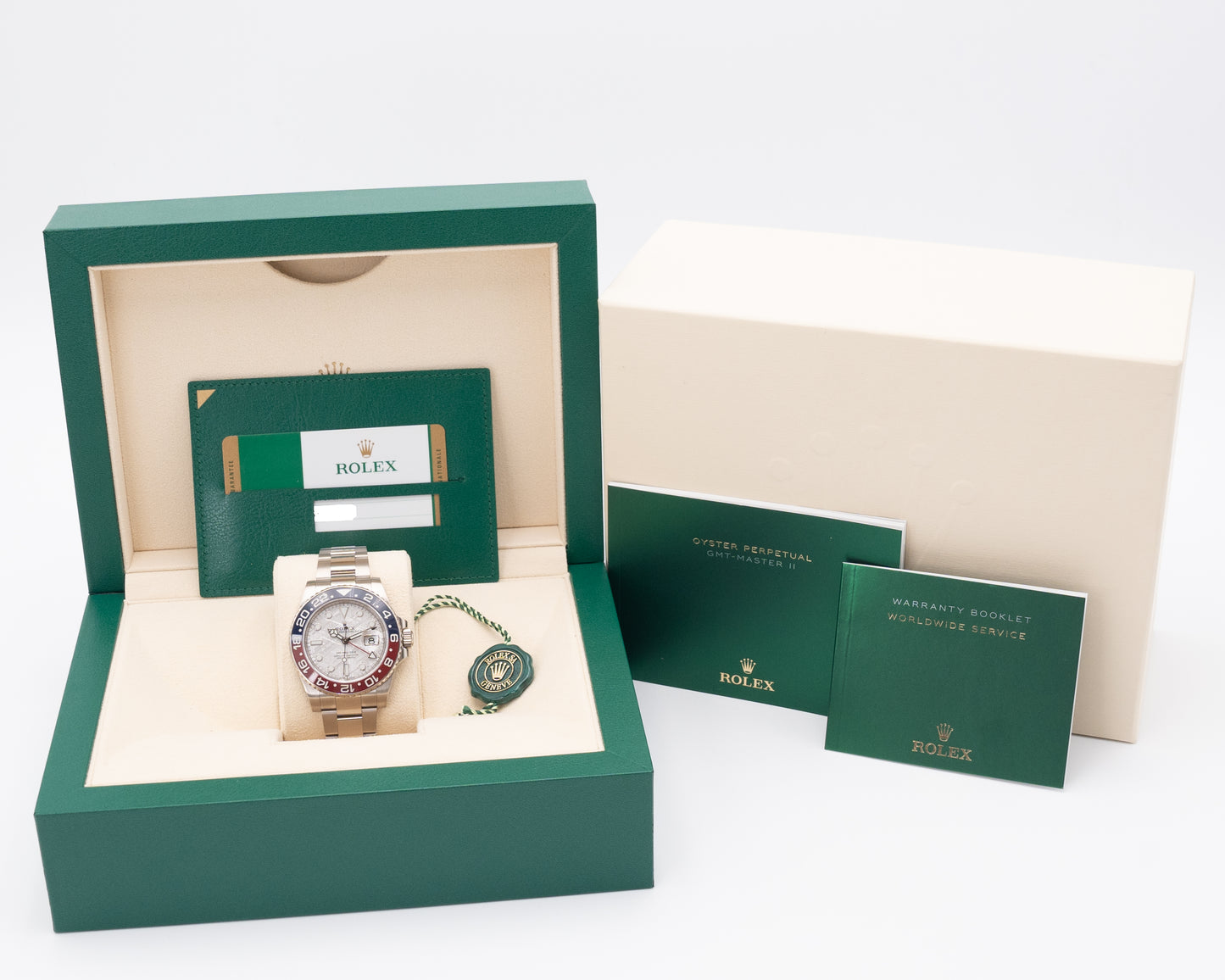 Rolex GMT Master II White Gold Pepsi Meteorite Dial 126719BLRO 40mm 2019