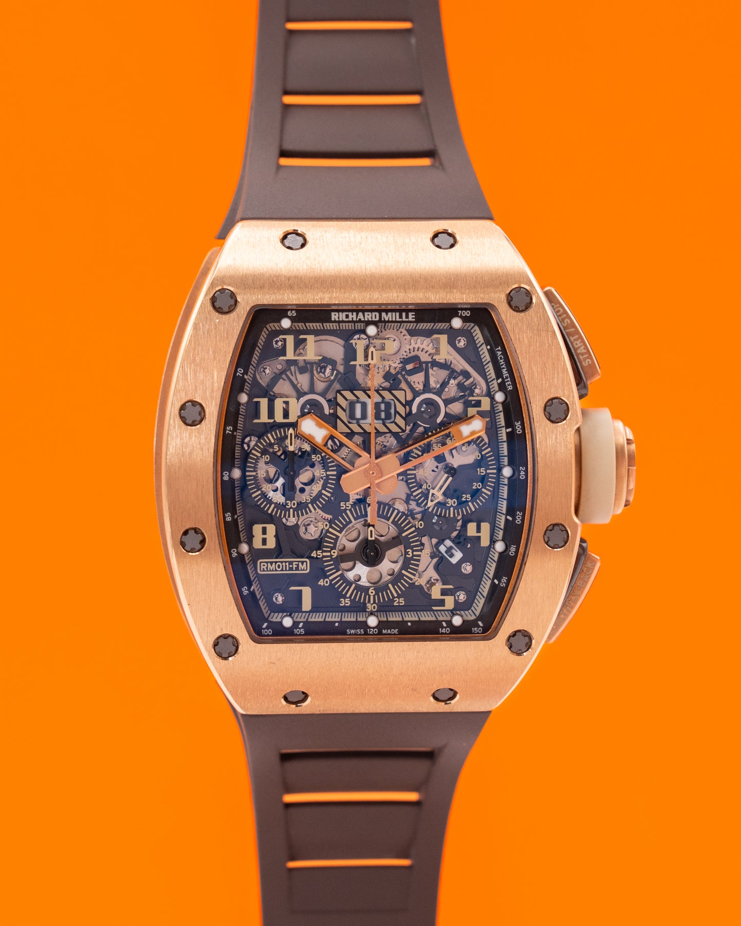 Richard Mille RM011 Felipe Massa Rose Gold Ivory 2013