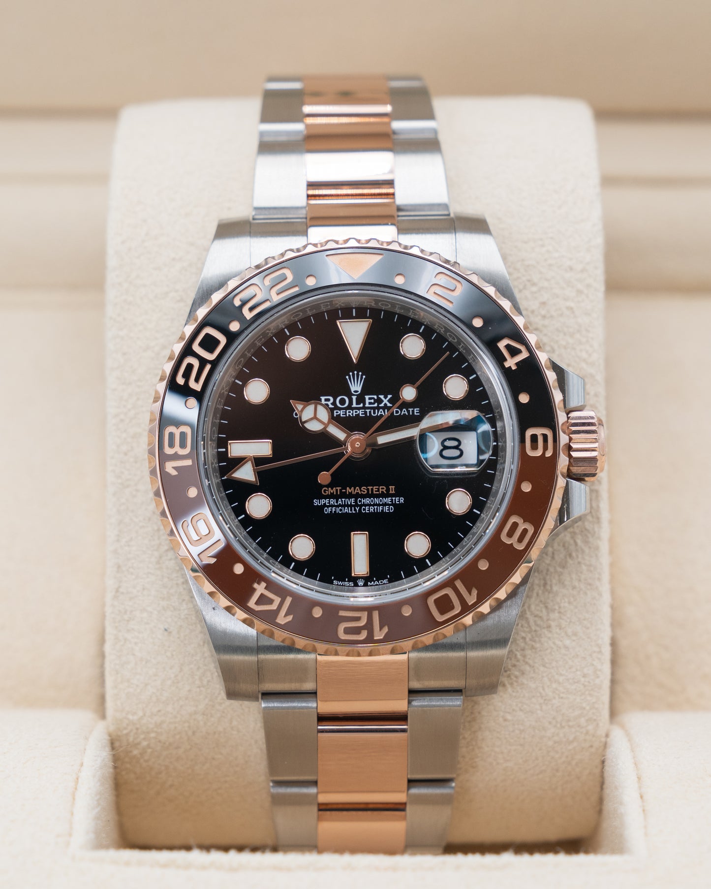 Rolex GMT Master II 40mm 126711CHNR Rootbeer Two Tone Rose 2020