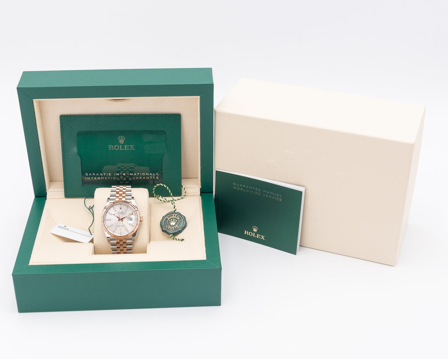 Rolex Datejust 36mm 126231-0033 Motif Dial Two Tone Rose on Jubilee 2022