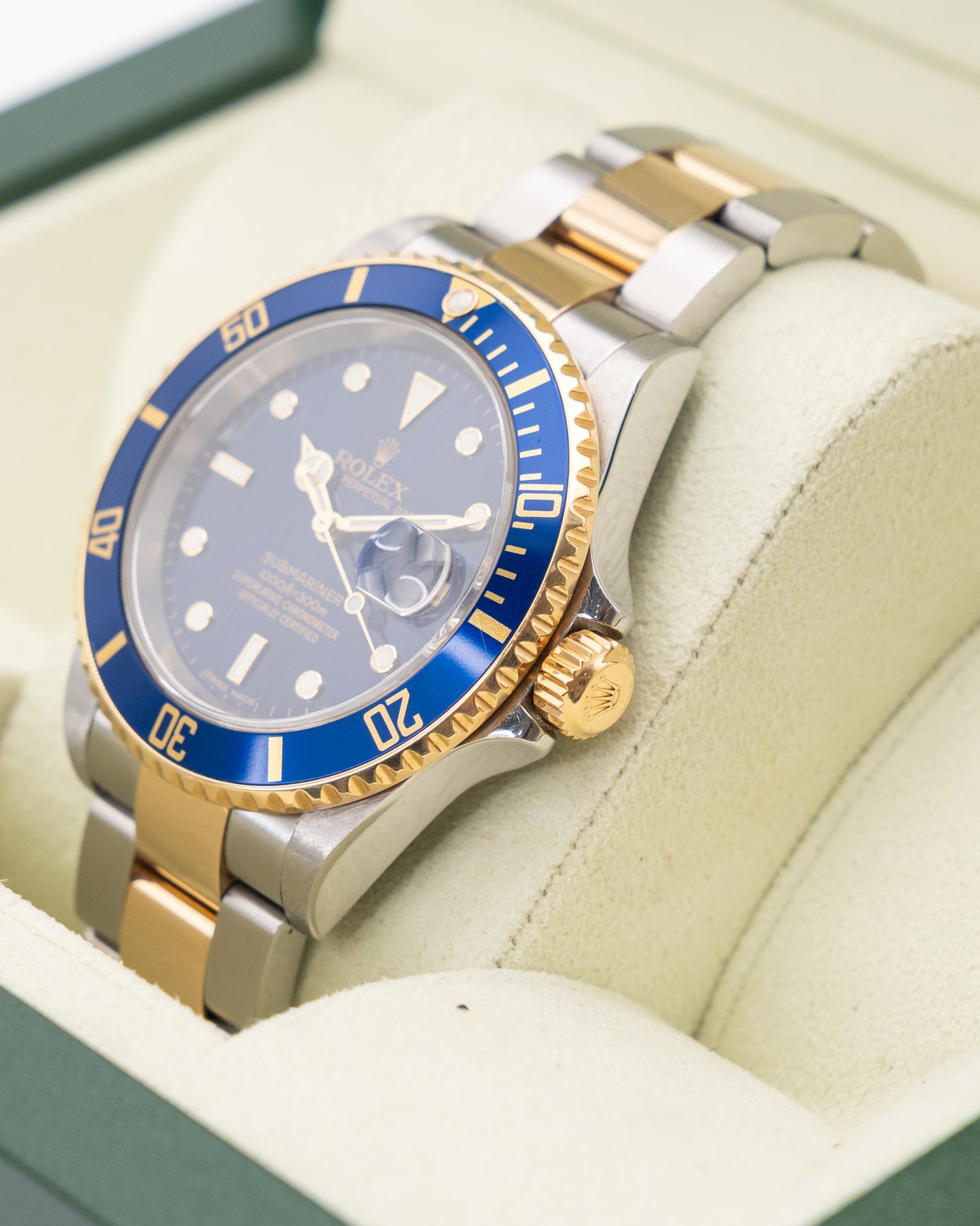 Rolex Submariner Date 16613 Bluesy Two Tone Yellow Super Luminova 2007