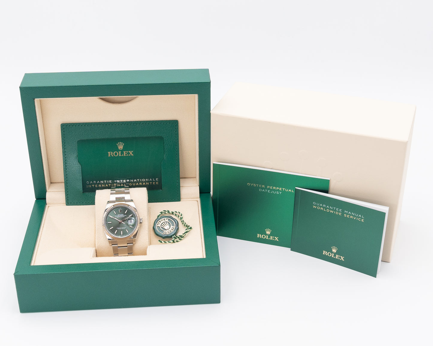 Rolex Datejust 126234 Mint Green 36mm Oyster Fluted 2023