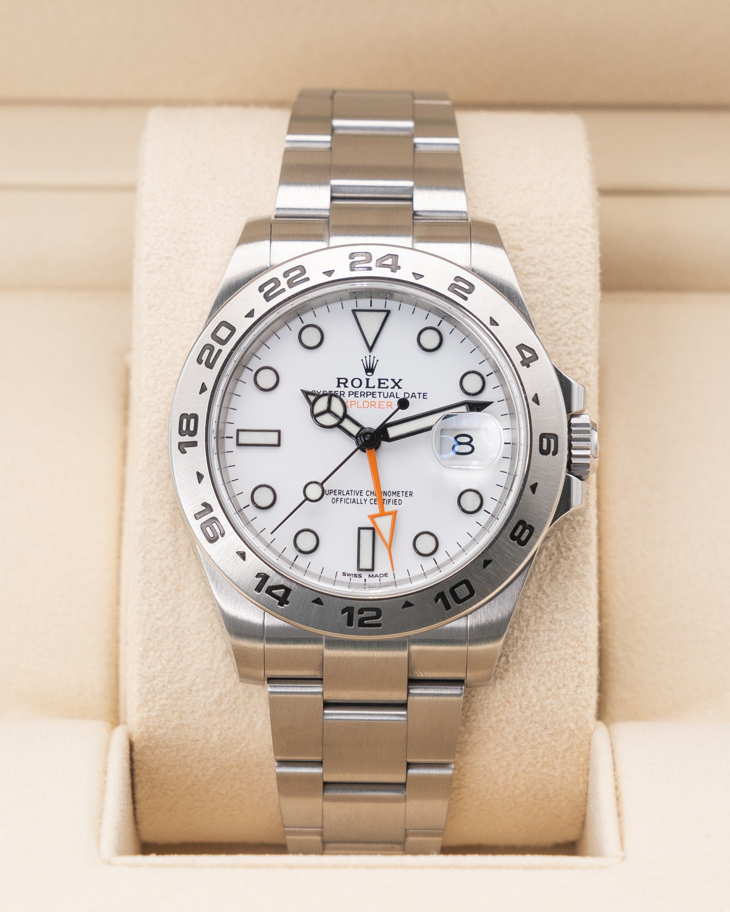 Rolex Explorer II 42mm 216570 Polar White Dial Oyster Bracelet
