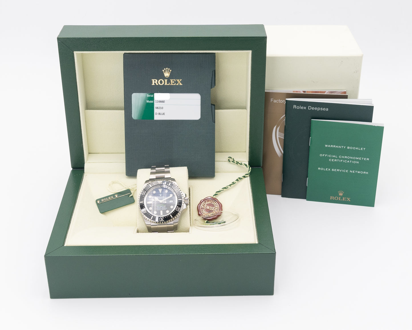 UNWORN STICKERED 2014 Rolex Seadweller 44mm 116660 Deepsea Blue 2014