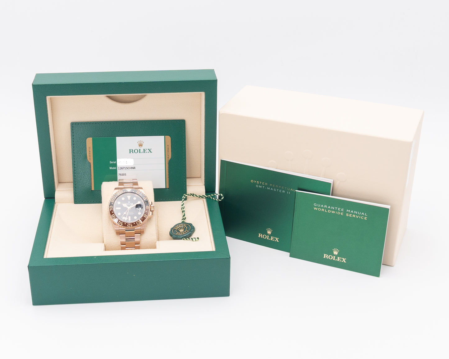 Rolex GMT Master II 40mm 126715CHNR Rose Gold Rootbeer 2019