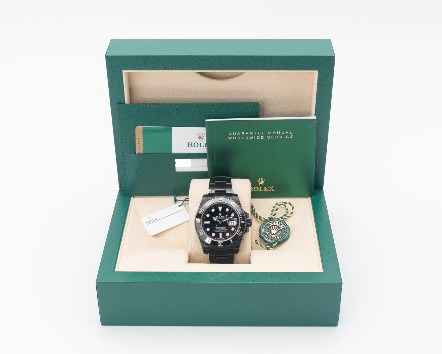 DLC Coated Rolex Submariner Date 40mm 116610LN Black 2017