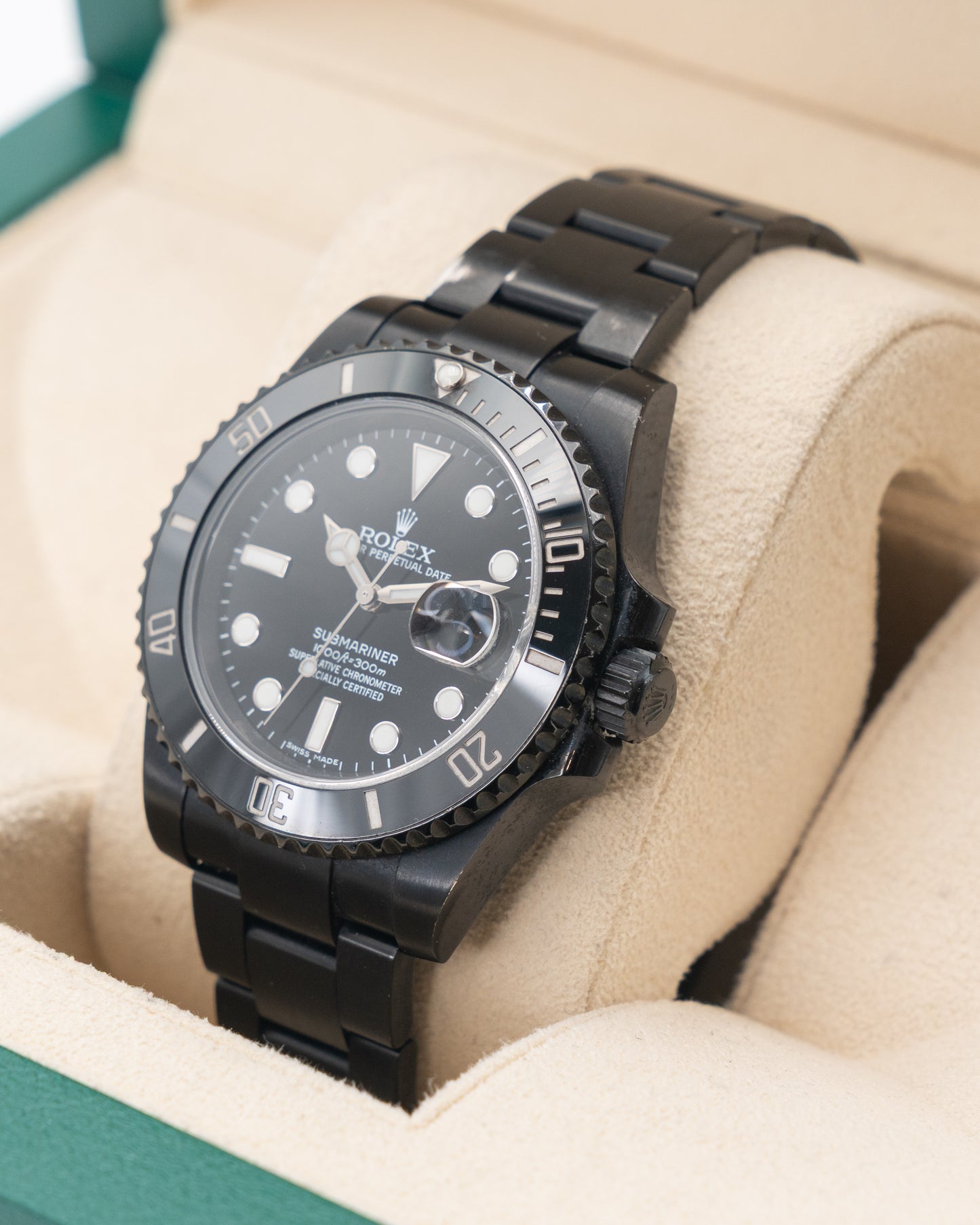 DLC Coated Rolex Submariner Date 40mm 116610LN Black 2017