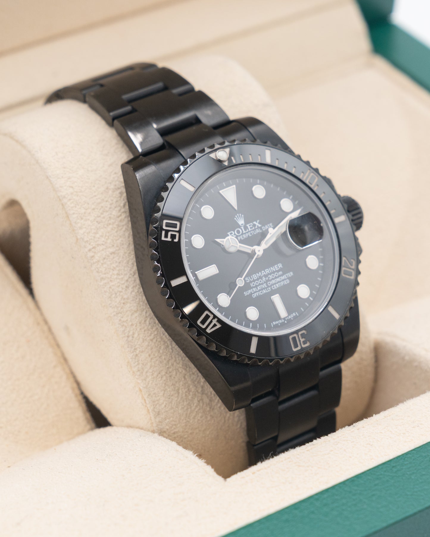 DLC Coated Rolex Submariner Date 40mm 116610LN Black 2017