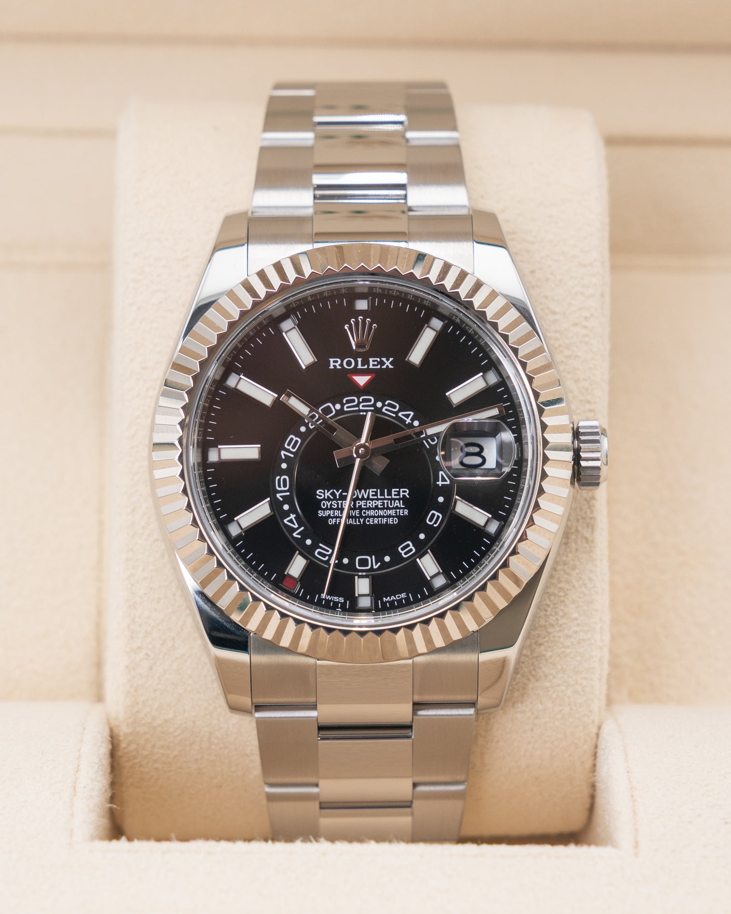 Rolex Skydweller Black 326934 Fluted Oyster 42mm