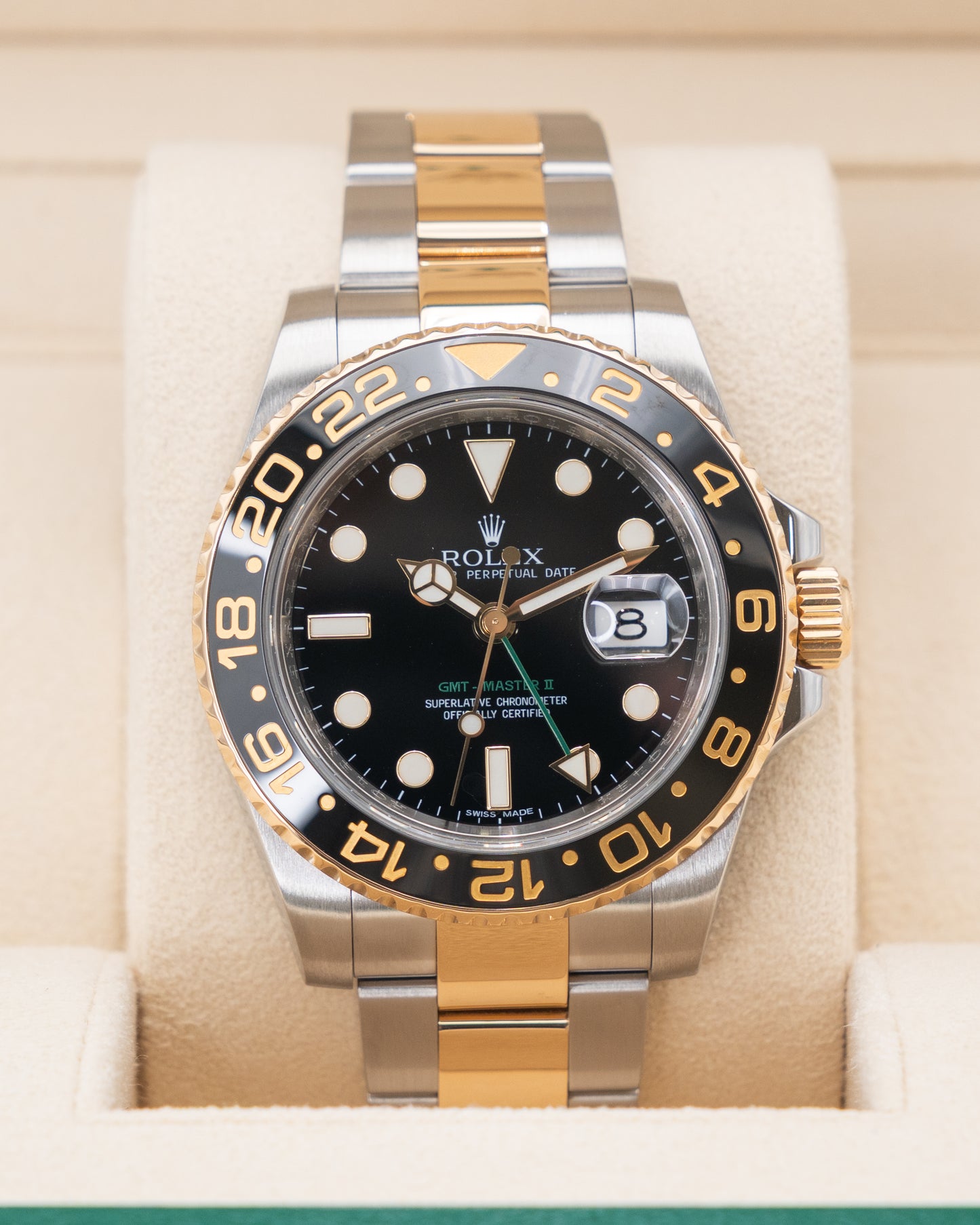 Rolex GMT Master II 40mm 116713LN Two Tone Yellow Gold 2010