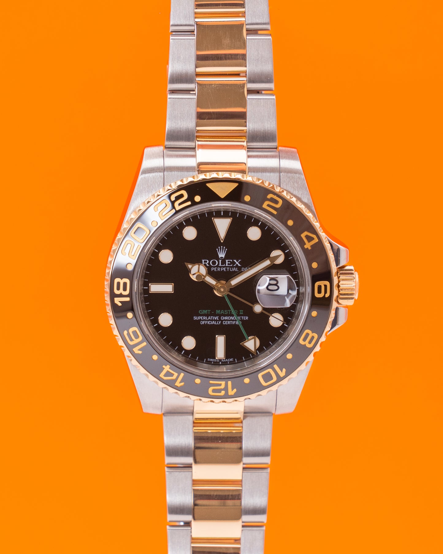 Rolex GMT Master II 40mm 116713LN Two Tone Yellow Gold 2010