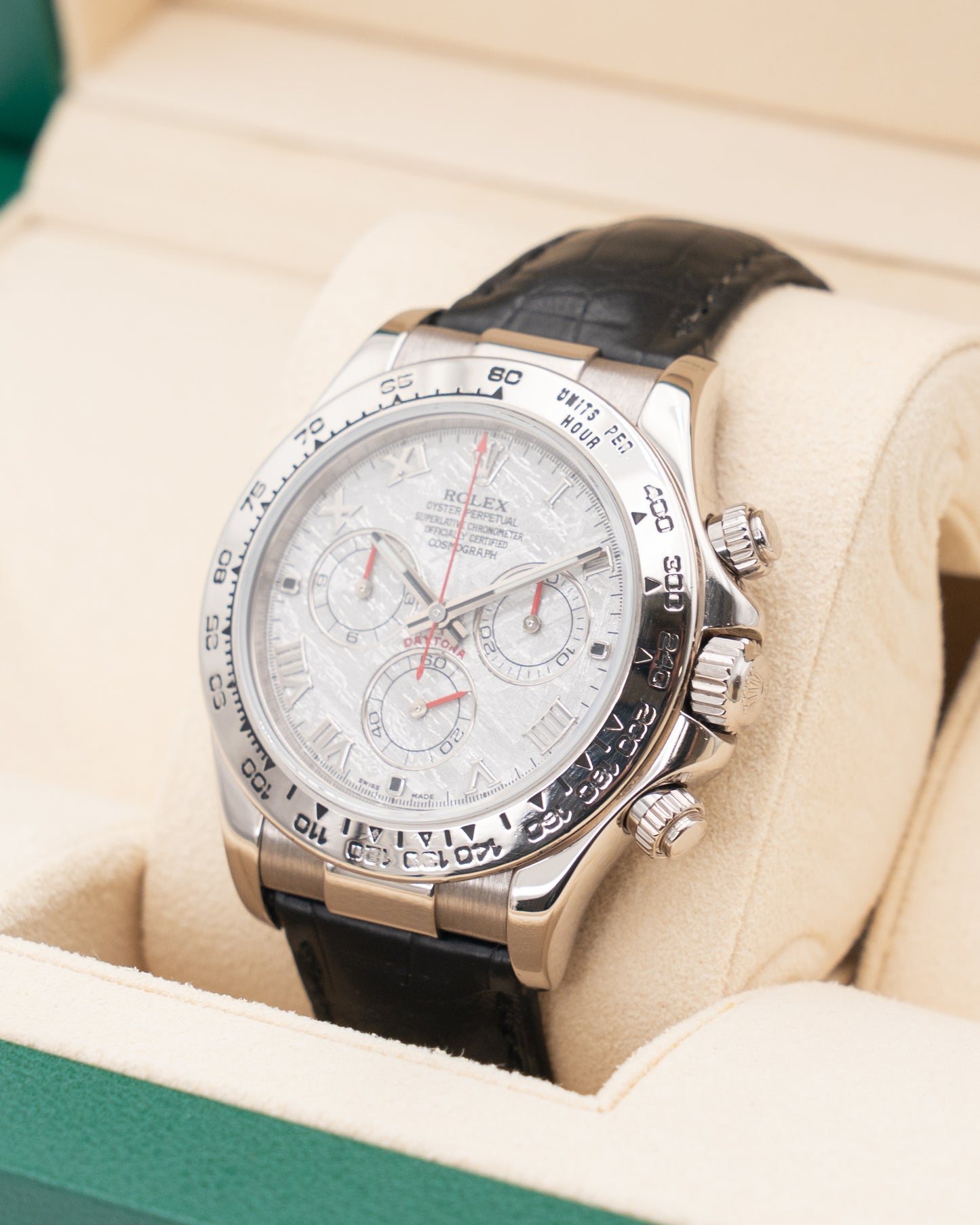Rolex Daytona 40mm 116519 White Gold Meteorite Roman Dial 2003