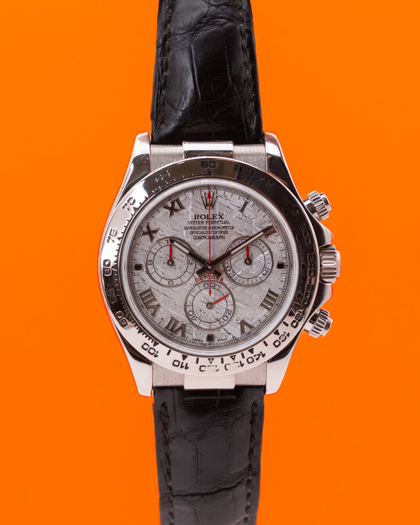 Rolex Daytona 40mm 116519 White Gold Meteorite Roman Dial 2003