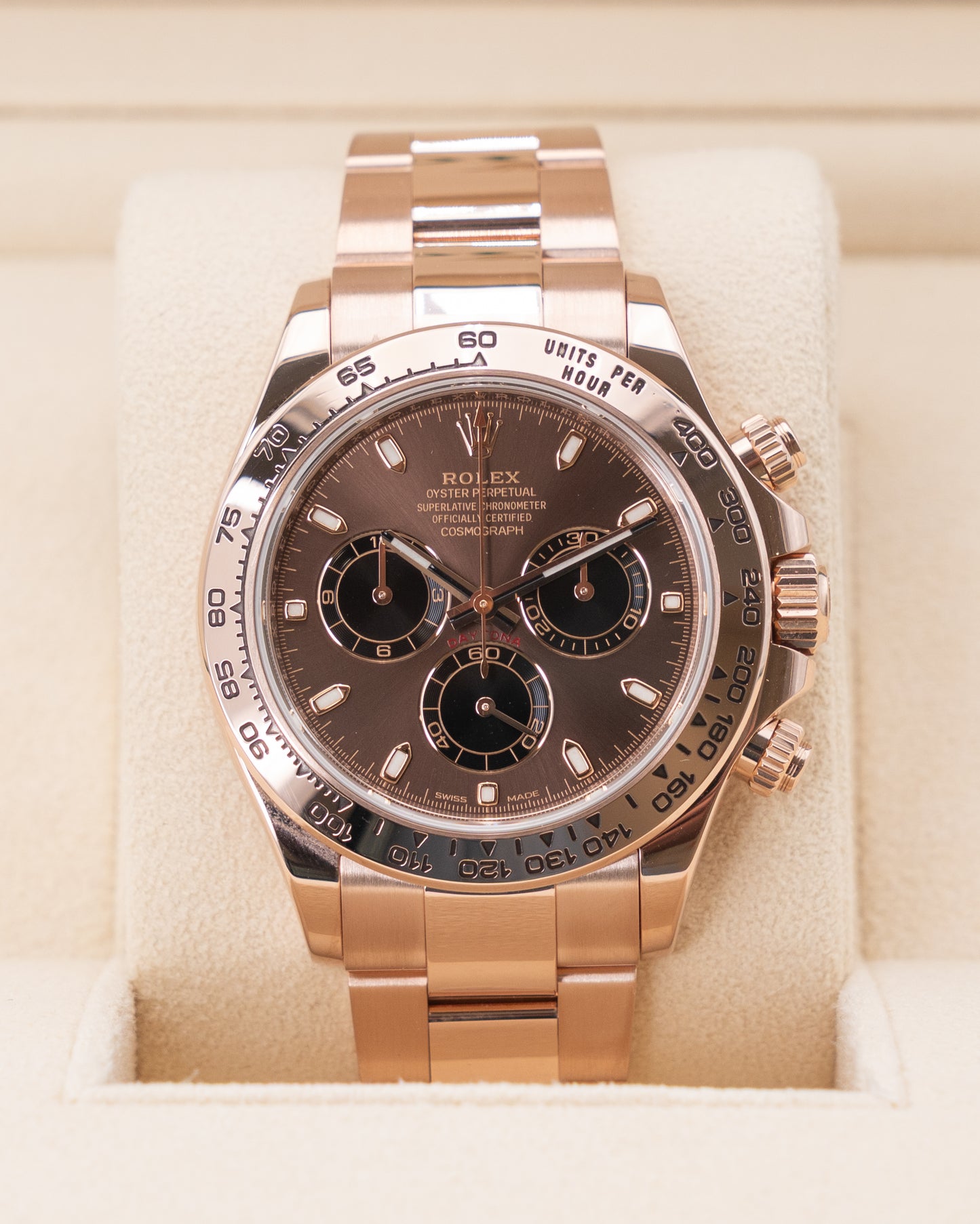 Rolex Daytona 40mm 116505 Rose Gold Chocolate Dial 2022