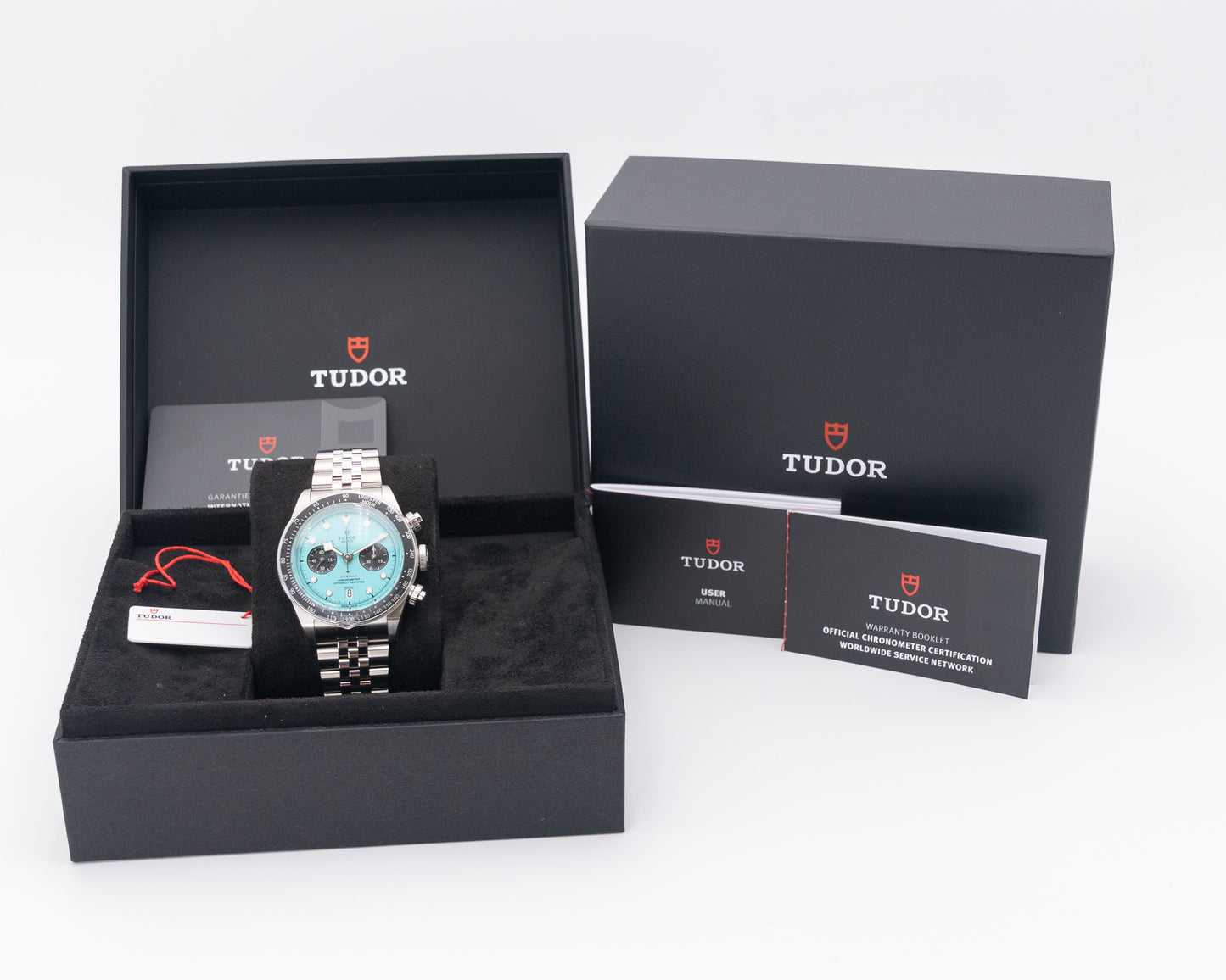 UNWORN Tudor Black Bay Chrono 41mm 79360N-0024 Flamingo Blue on Jubilee 2025