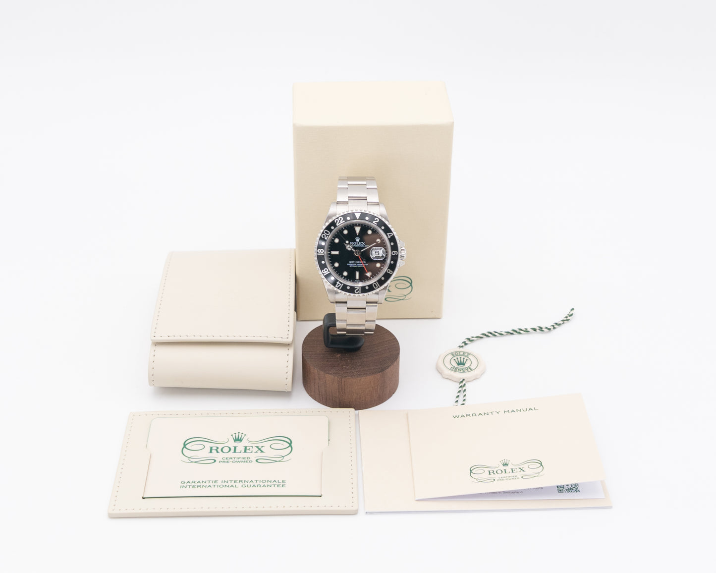 CPO Rolex GMT Master Black 40mm 16700LN