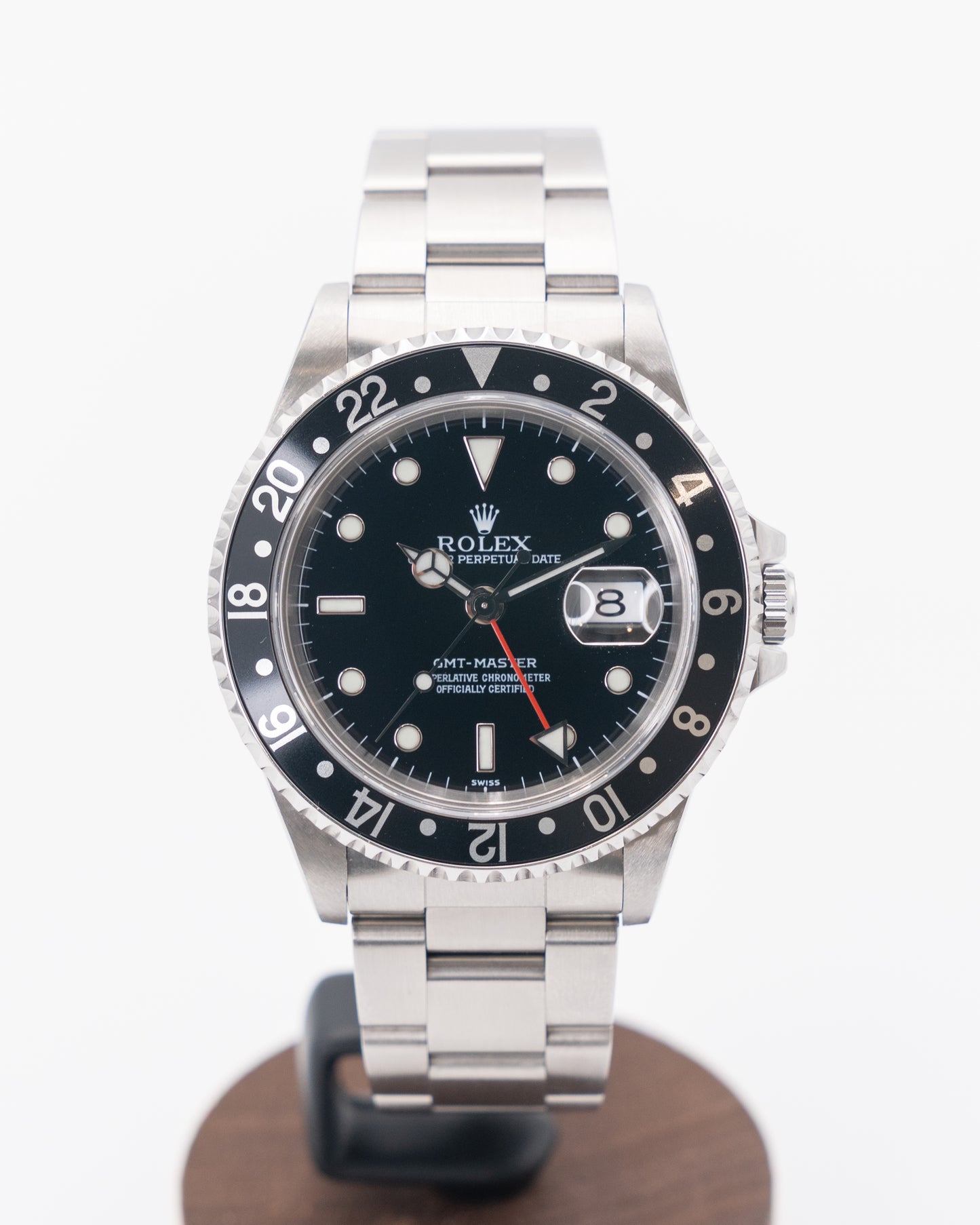 CPO Rolex GMT Master Black 40mm 16700LN