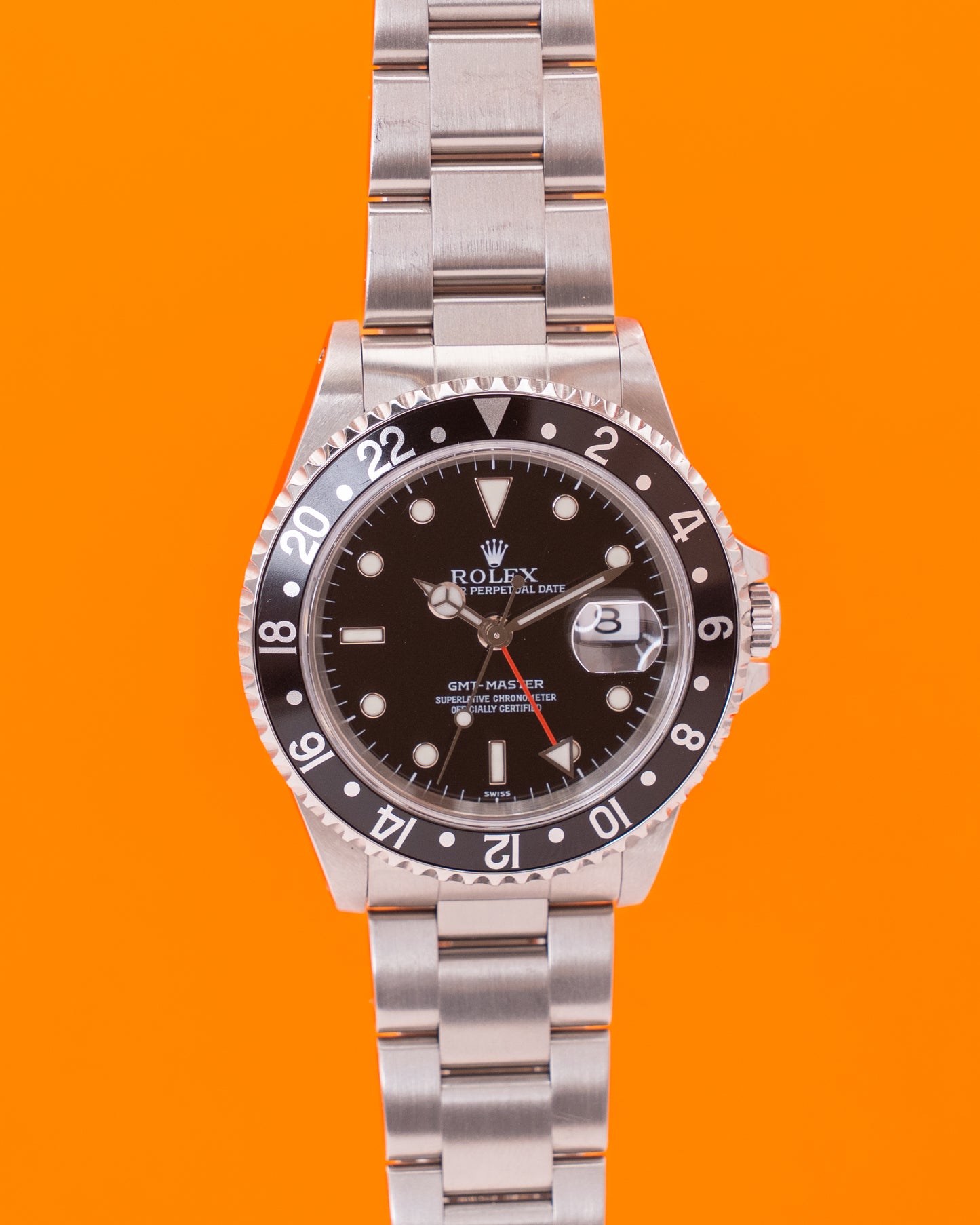 CPO Rolex GMT Master Black 40mm 16700LN