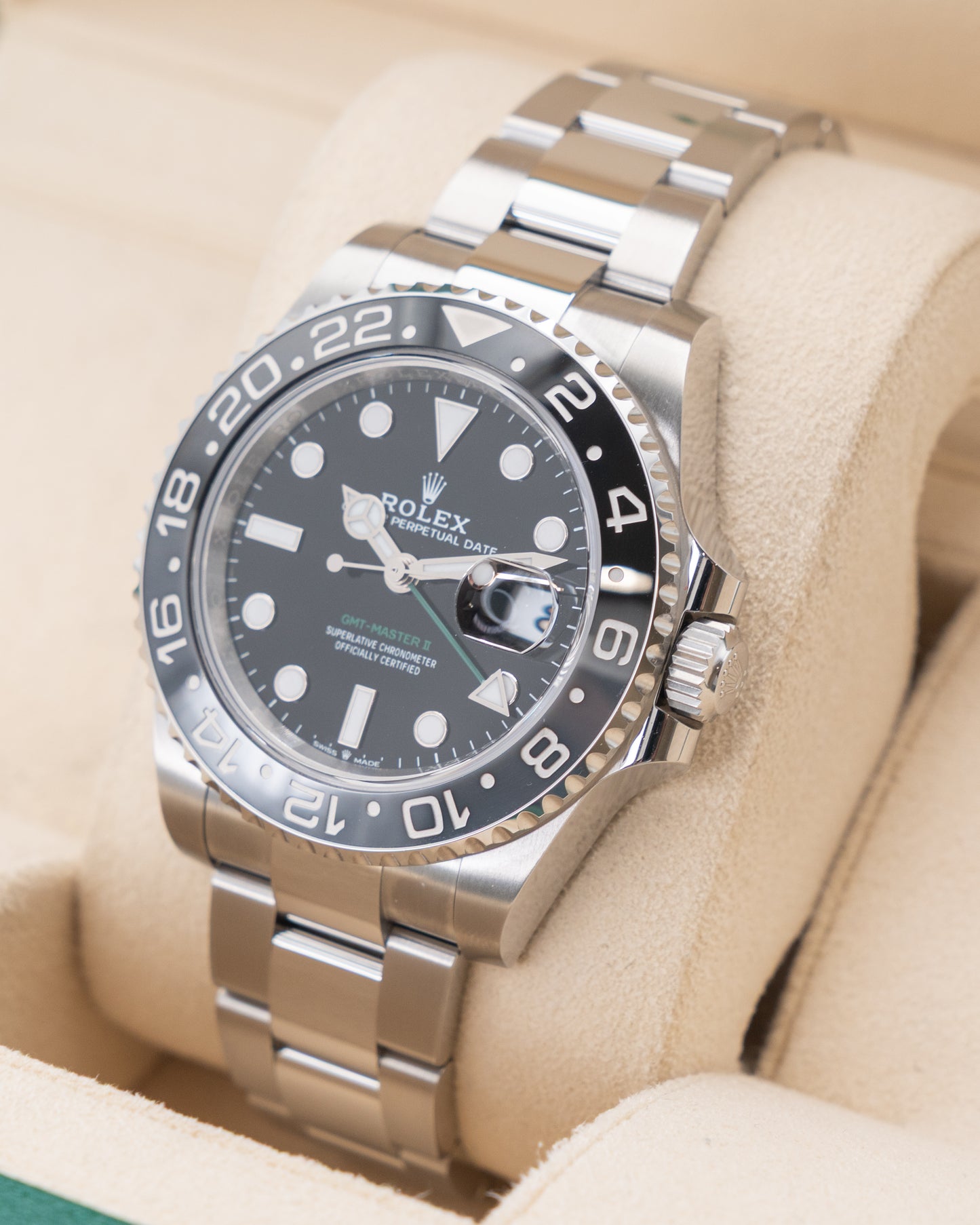 UNWORN 2025 Rolex GMT Master II 40mm 126710GRNR Bruce Wayne Oyster 2025