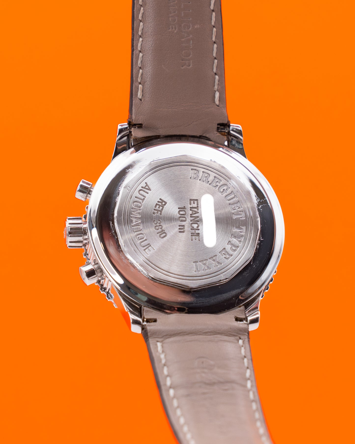 Breguet Transatlantique Type XXI 43mm 3810ST Gray Sunburst Dial on Strap 2006