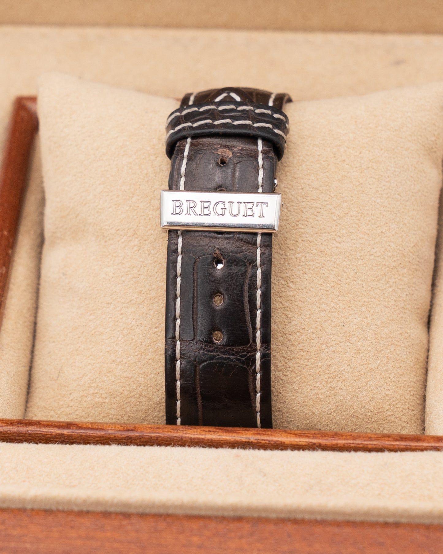 Breguet Transatlantique Type XXI 43mm 3810ST Gray Sunburst Dial on Strap 2006