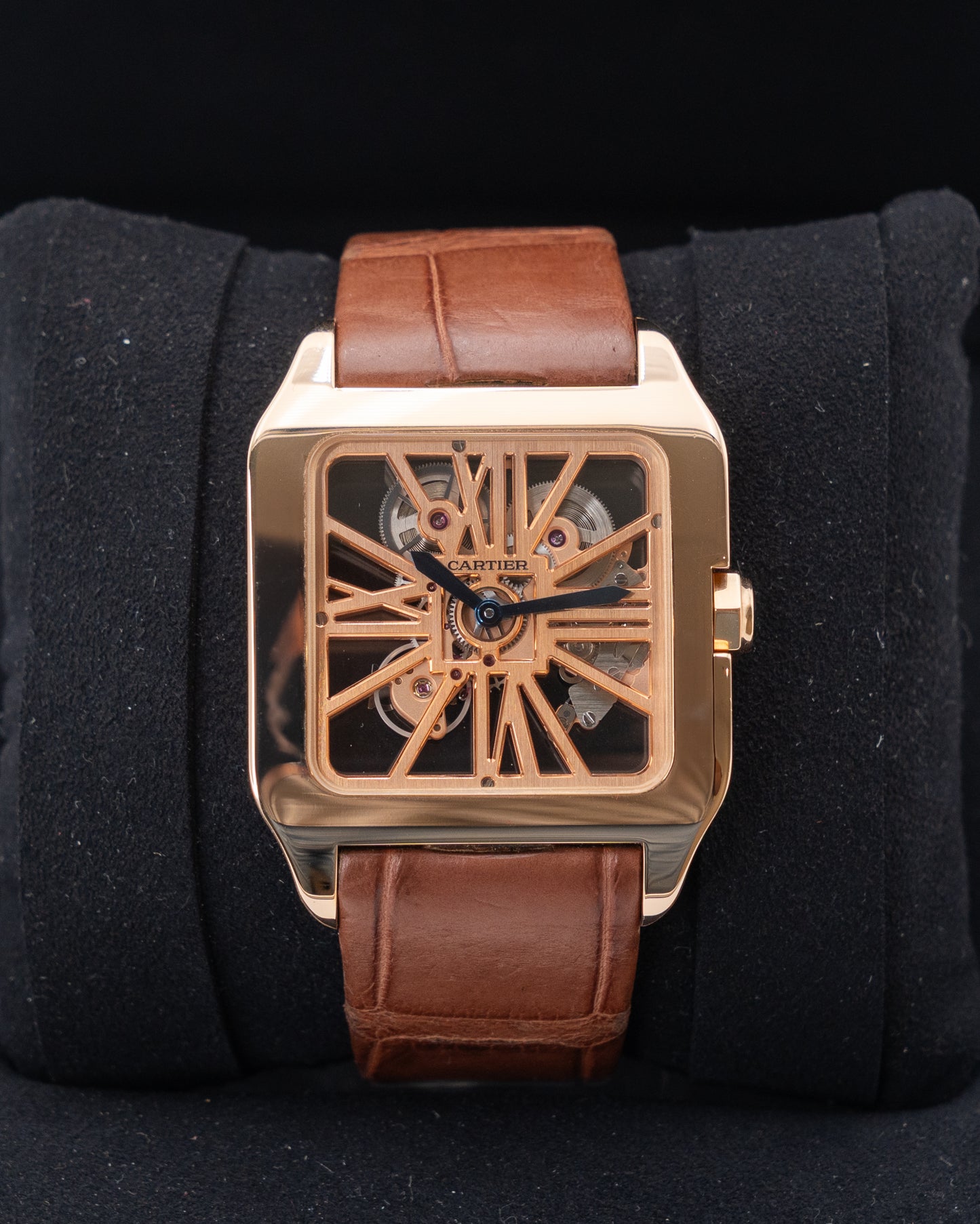 Cartier Santos Dumont Skeleton 47.4mm W2020057 Limited Rose Gold Manual Wind