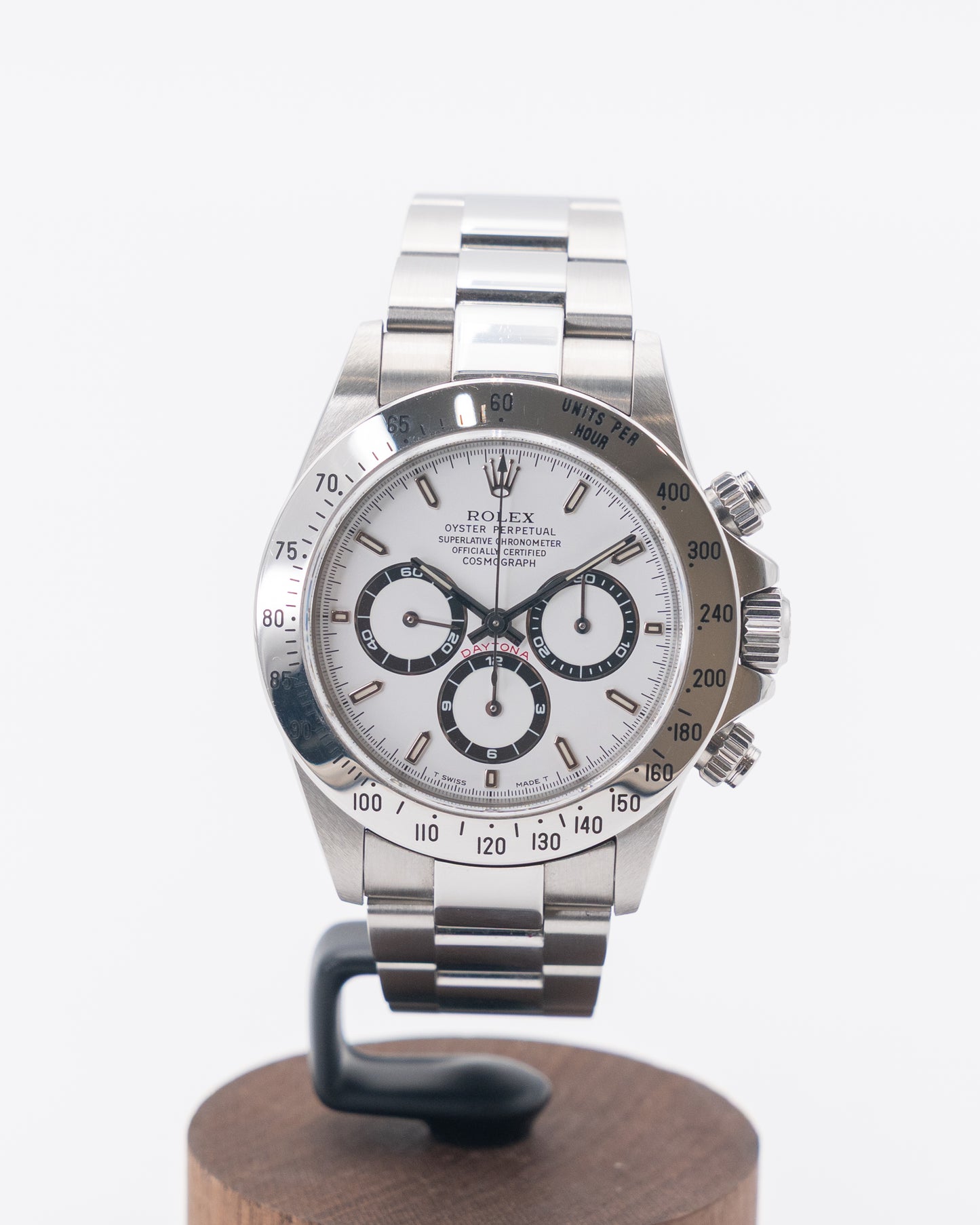 UNPOLISHED 1999 Rolex Zenith Daytona 40mm 16520 White Dial