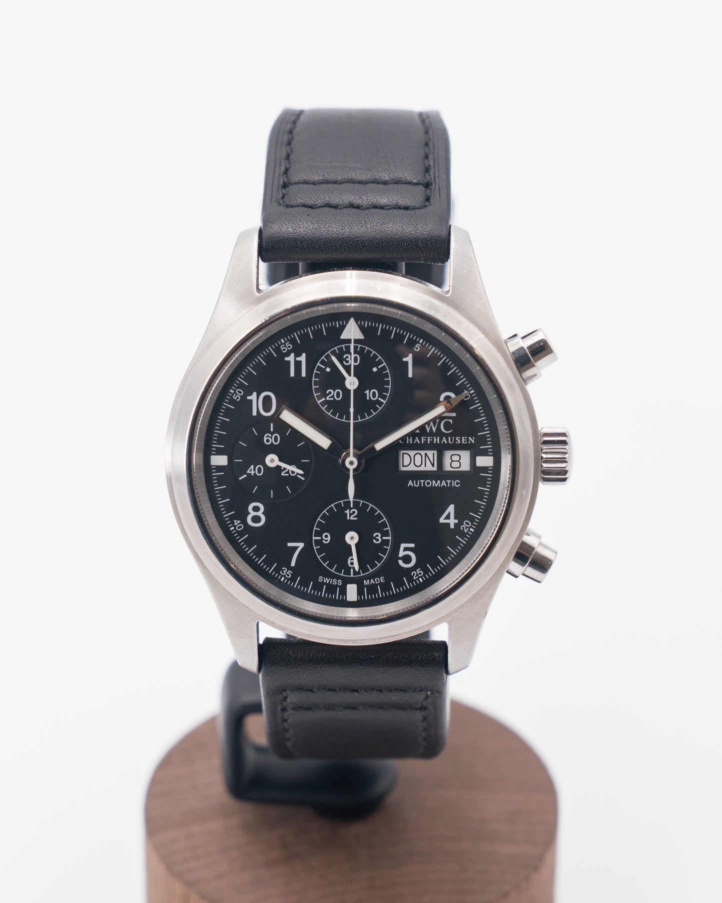 IWC Der Flieger Chronograph 40mm IW3706 Pilot Chrono German Date Wheel 1999