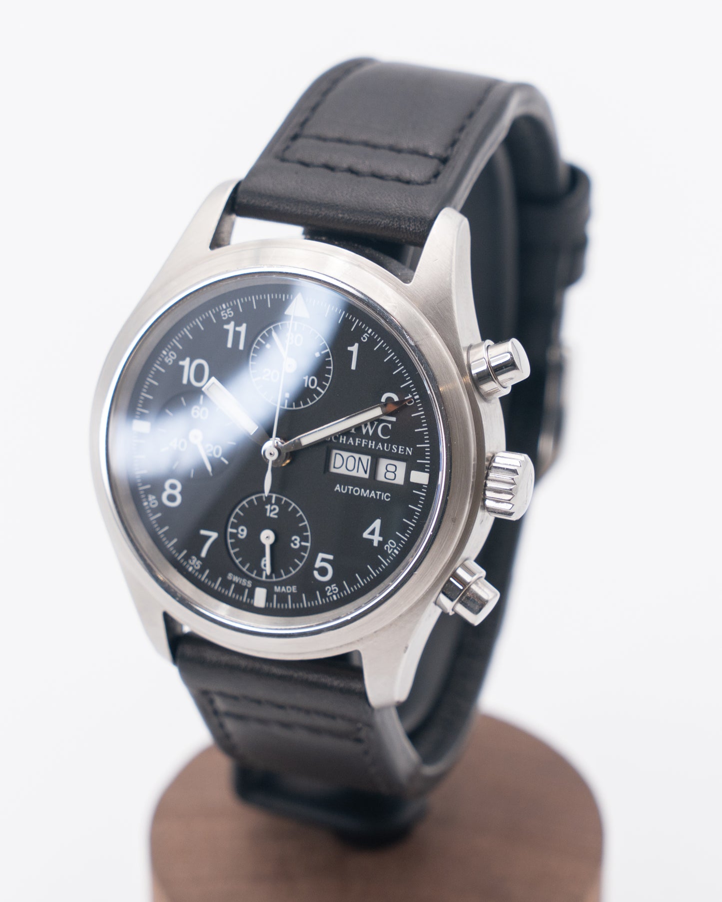 IWC Der Flieger Chronograph 40mm IW3706 Pilot Chrono German Date Wheel 1999