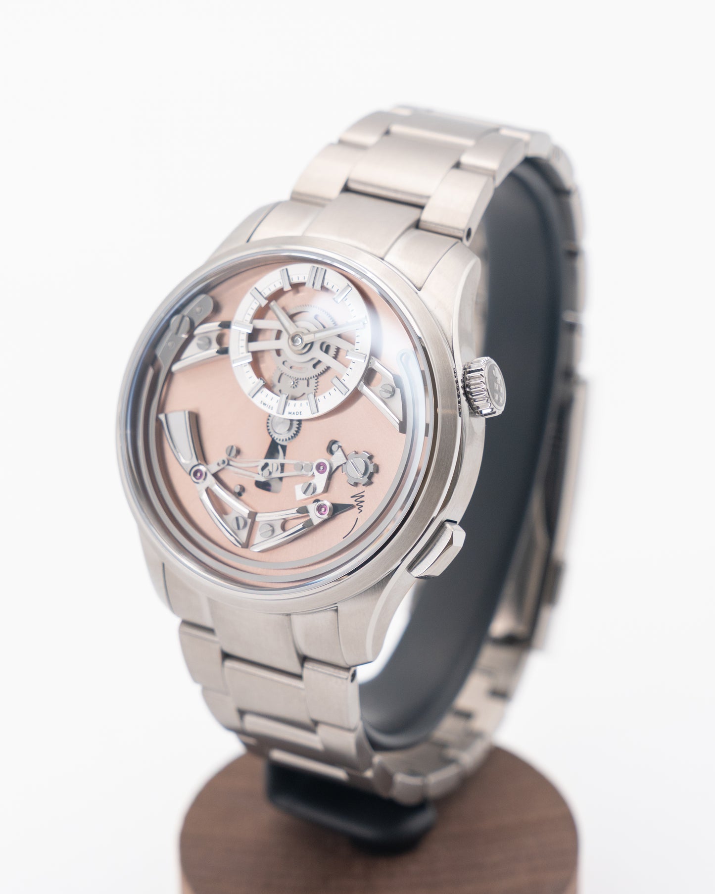 UNWORN WITH STICKERS Christopher Ward C1 Bel Canto 41mm Rosa Dial Titanium 2024