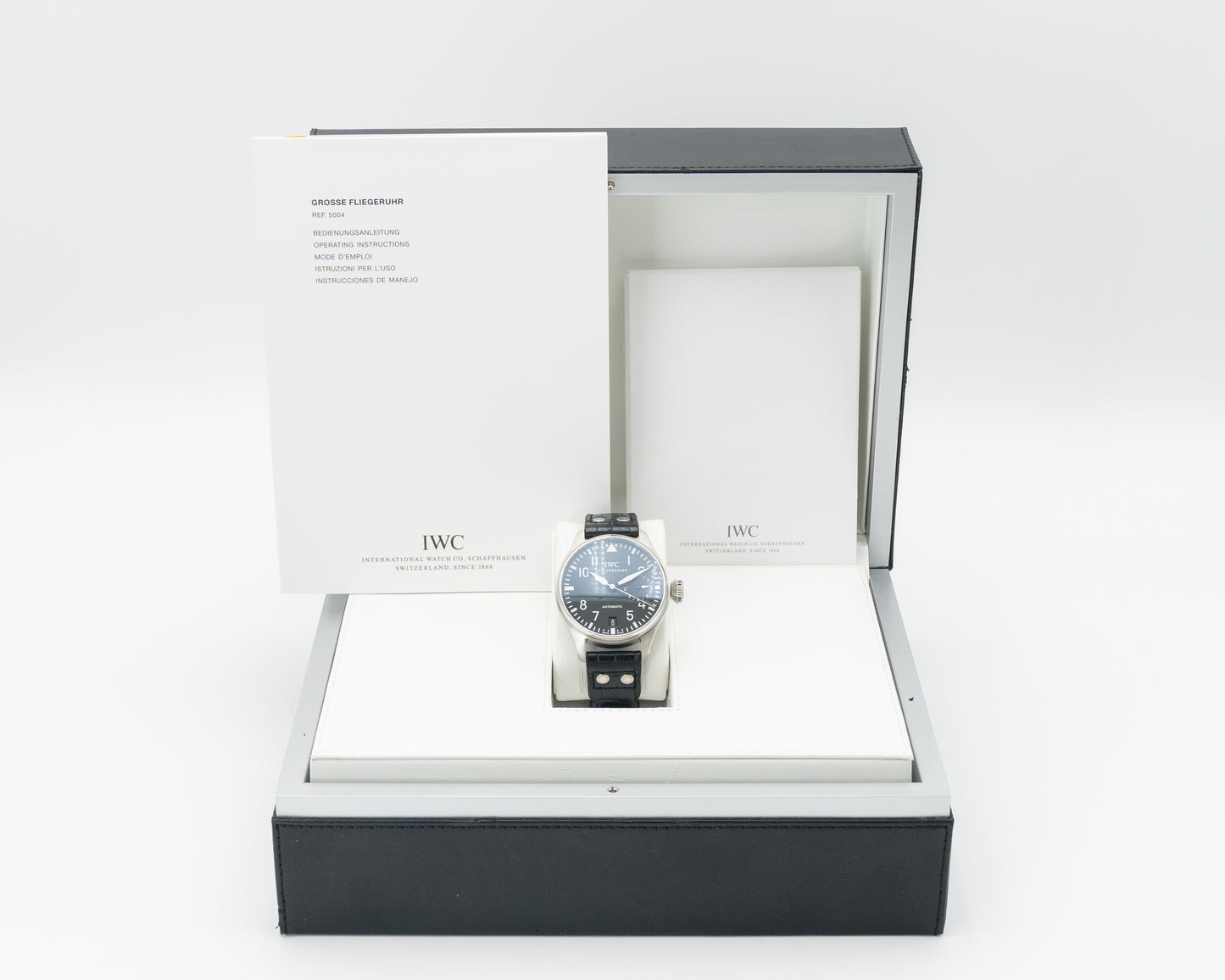 IWC Big Pilot 46.20mm IW5004-01 Black Pilot Watch 8-Day Reserve