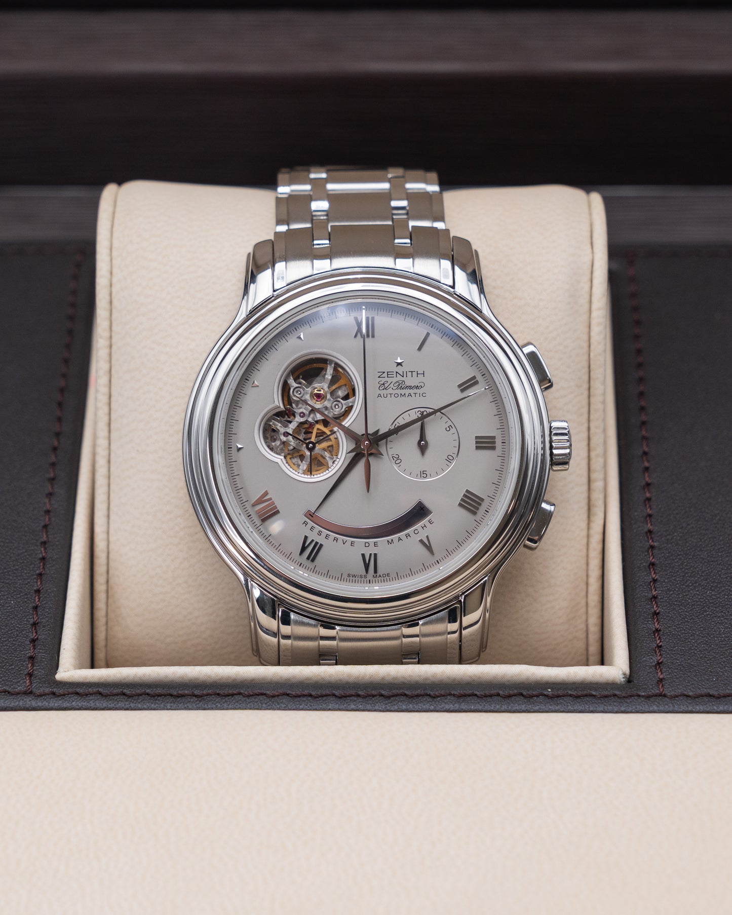 Zenith Grande Chronomaster Open 45mm 03.1260.4021/73M.1260 Open Heart Power Reserve El Primero 2005
