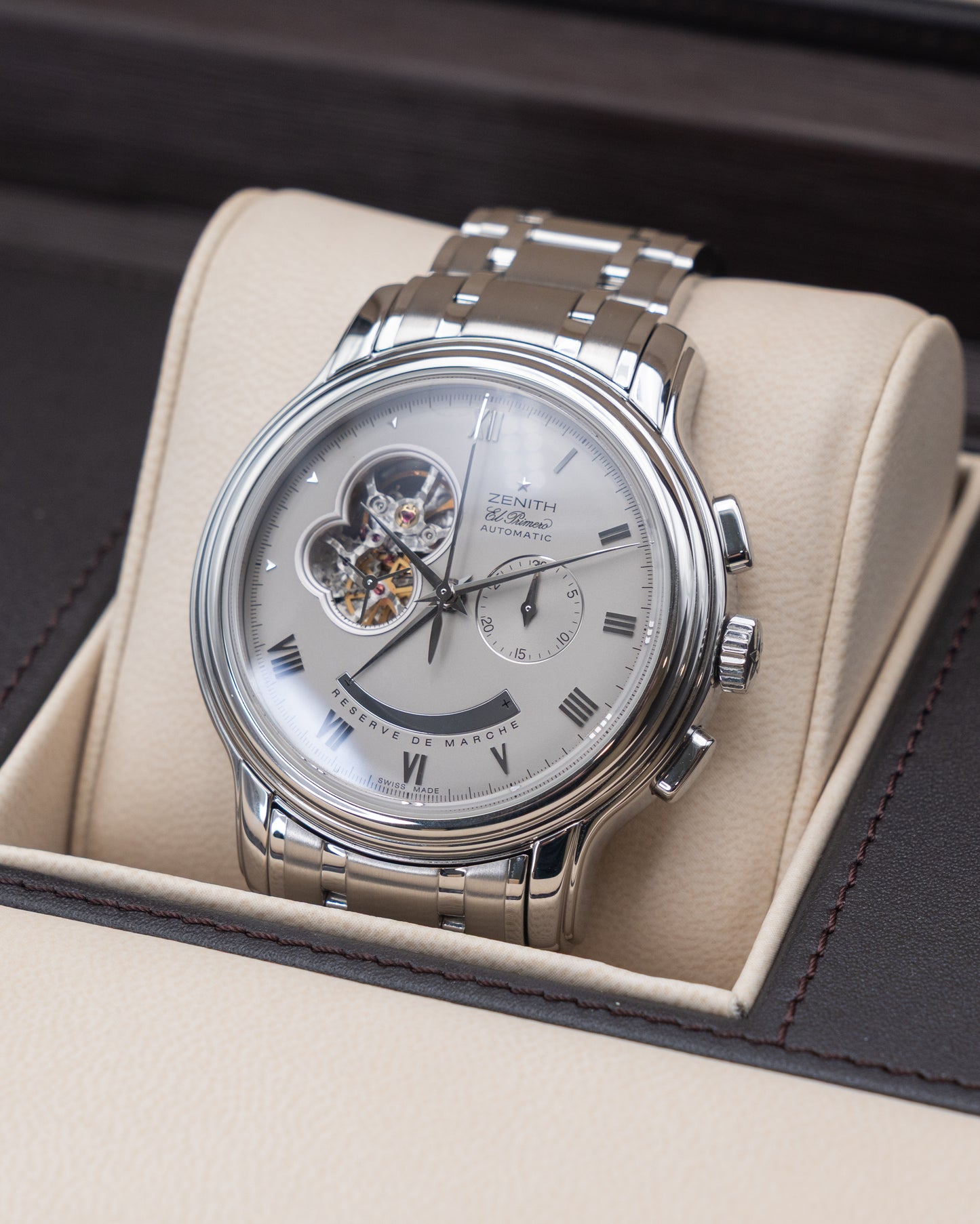 Zenith Grande Chronomaster Open 45mm 03.1260.4021/73M.1260 Open Heart Power Reserve El Primero 2005