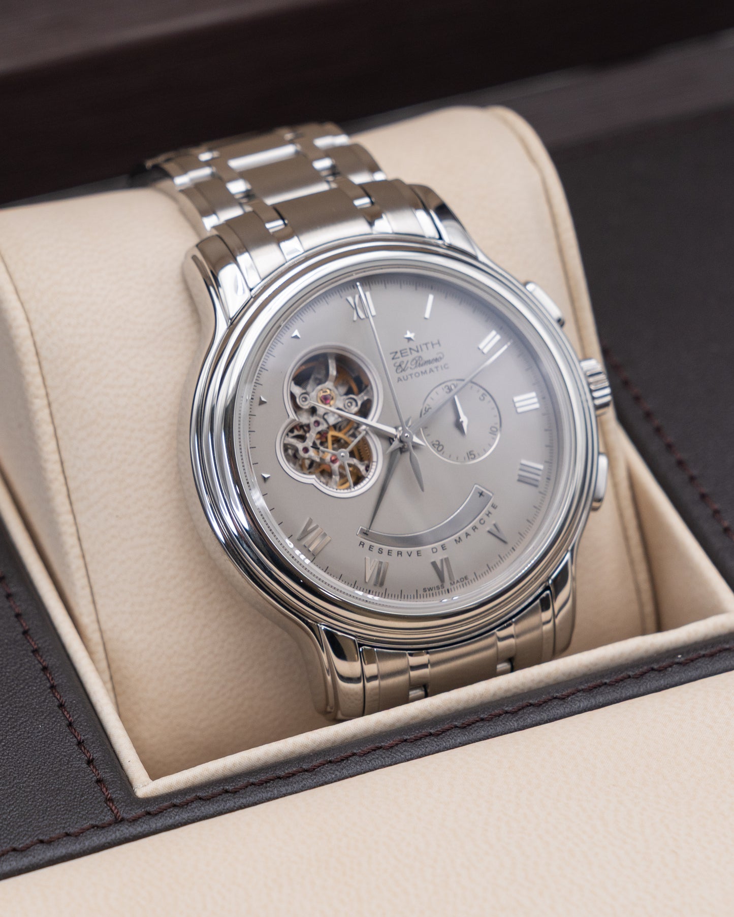Zenith Grande Chronomaster Open 45mm 03.1260.4021/73M.1260 Open Heart Power Reserve El Primero 2005