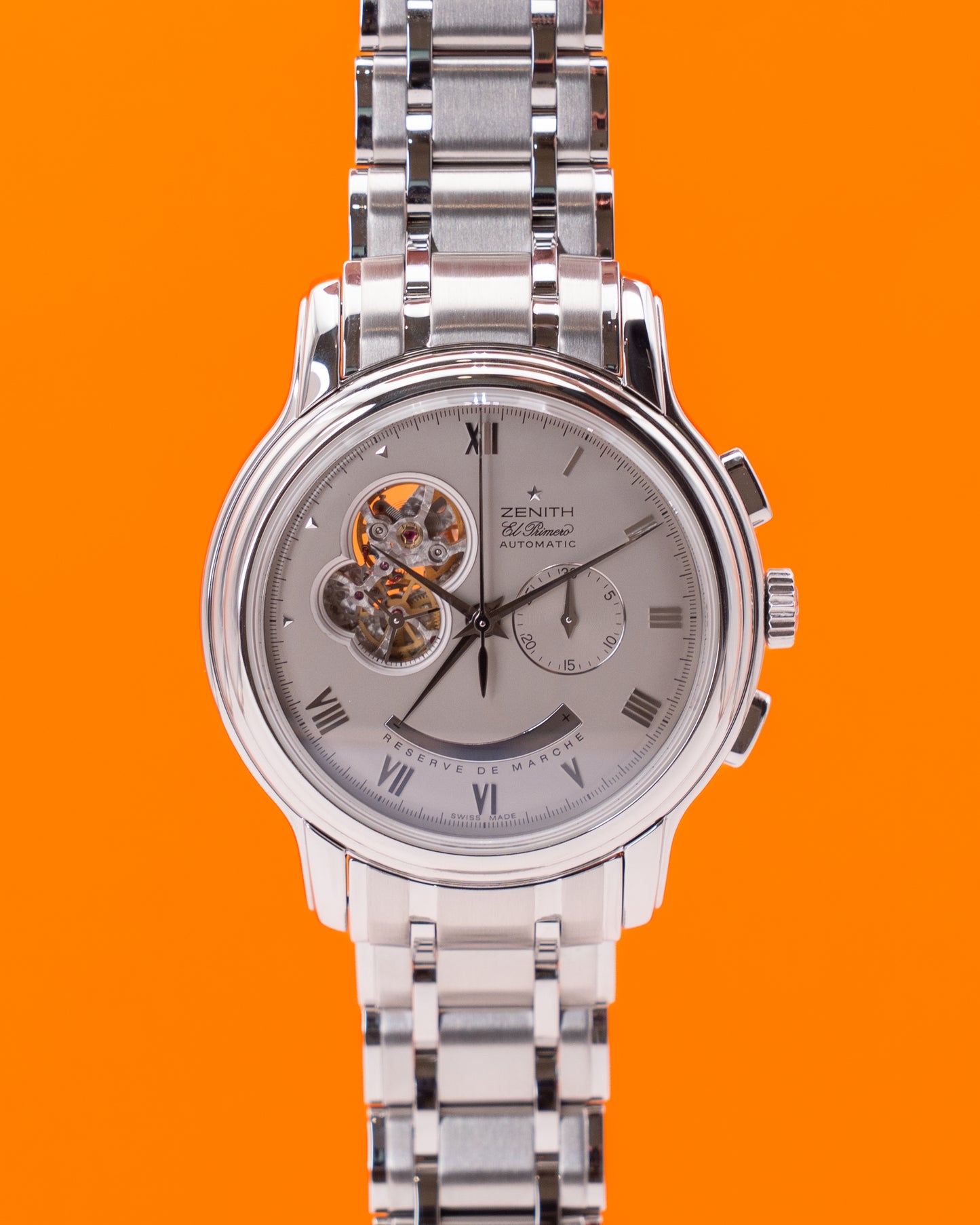 Zenith Grande Chronomaster Open 45mm 03.1260.4021/73M.1260 Open Heart Power Reserve El Primero 2005