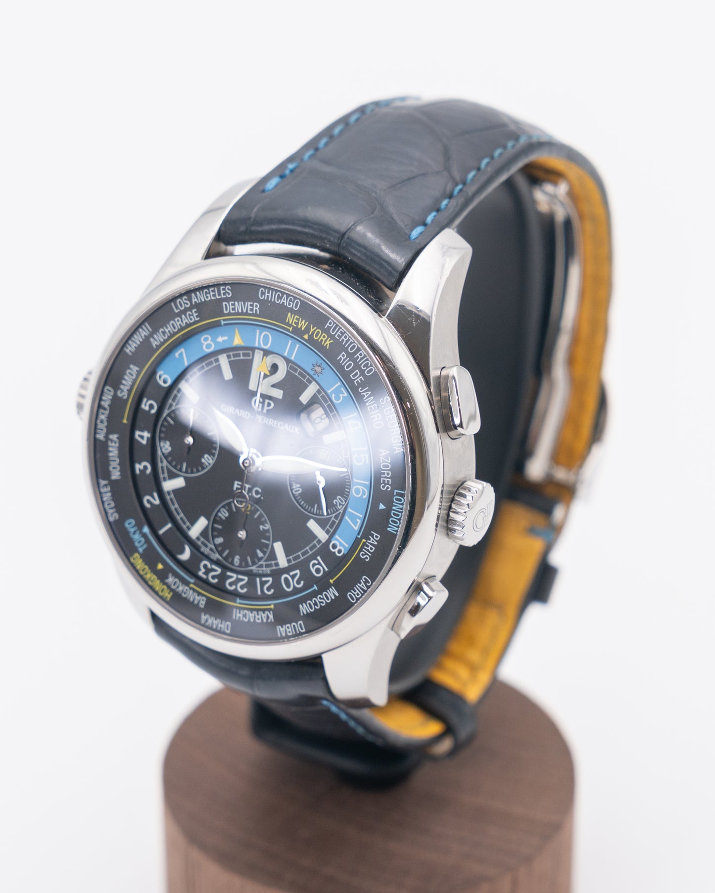 Girard Perregaux World Timer 43mm 49805-11-671-SBJ6A WW.TC Financial Chronograph Limited to 150