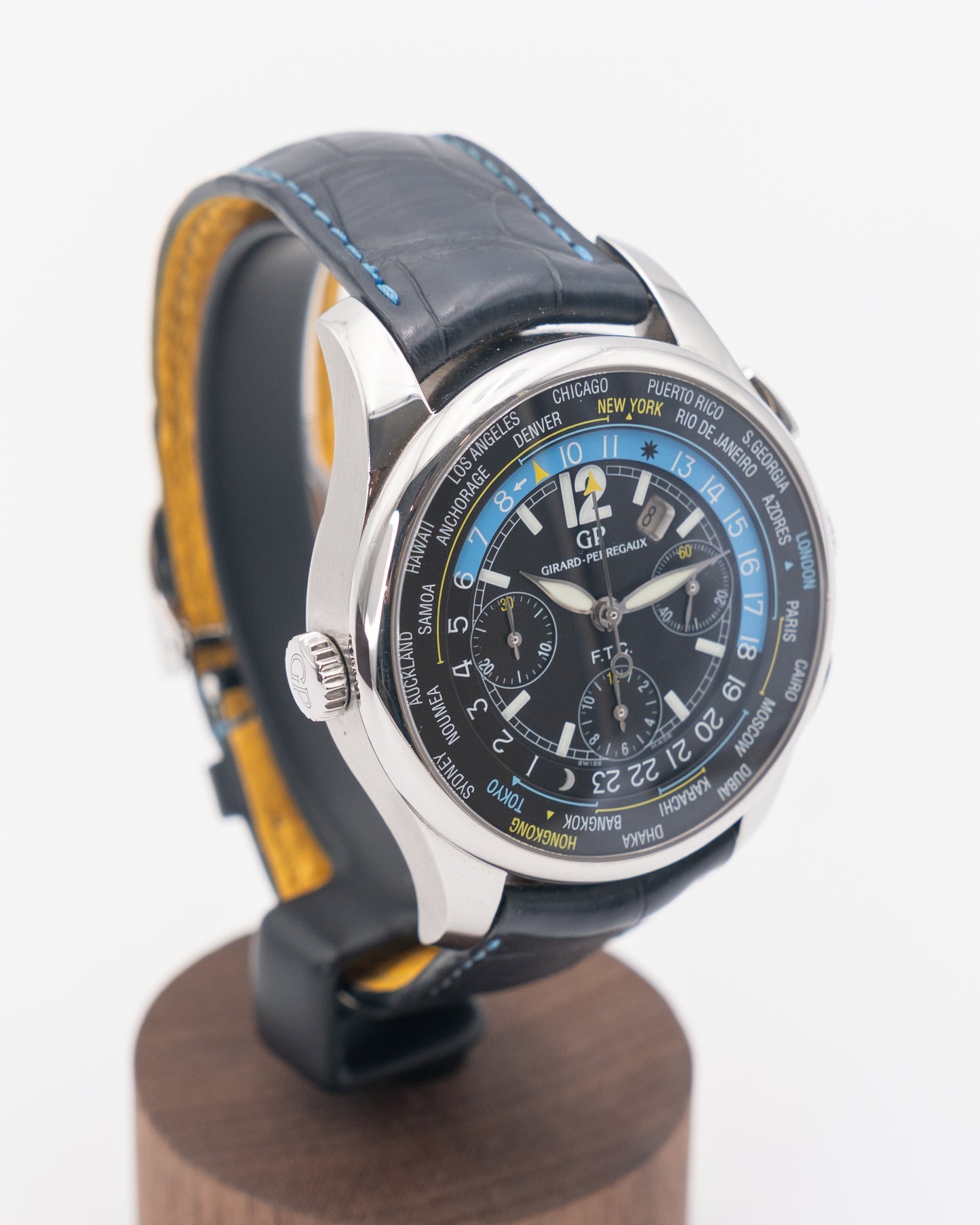 Girard Perregaux World Timer 43mm 49805-11-671-SBJ6A WW.TC Financial Chronograph Limited to 150